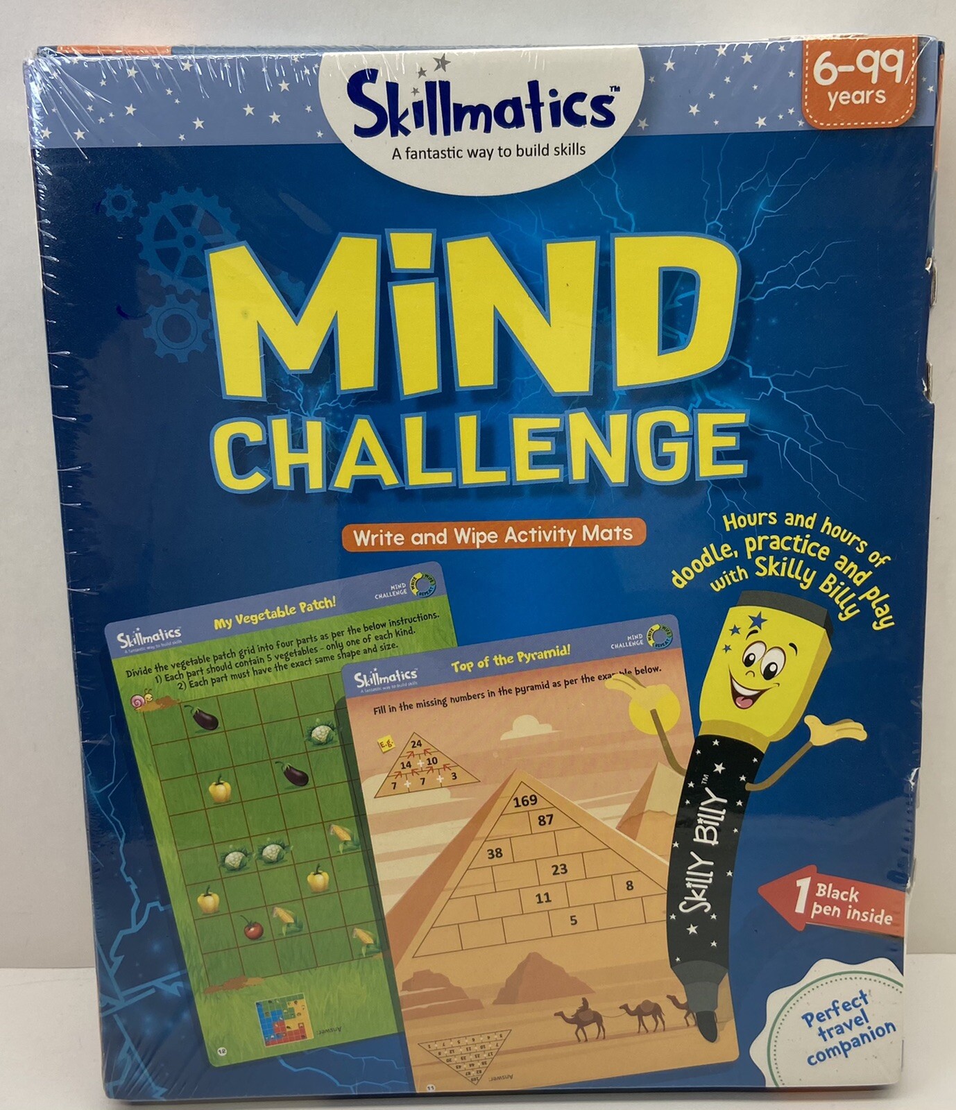 Skillmatics Educational Game: Mind Challenge (6-99 Years) | Erasable & Reusable