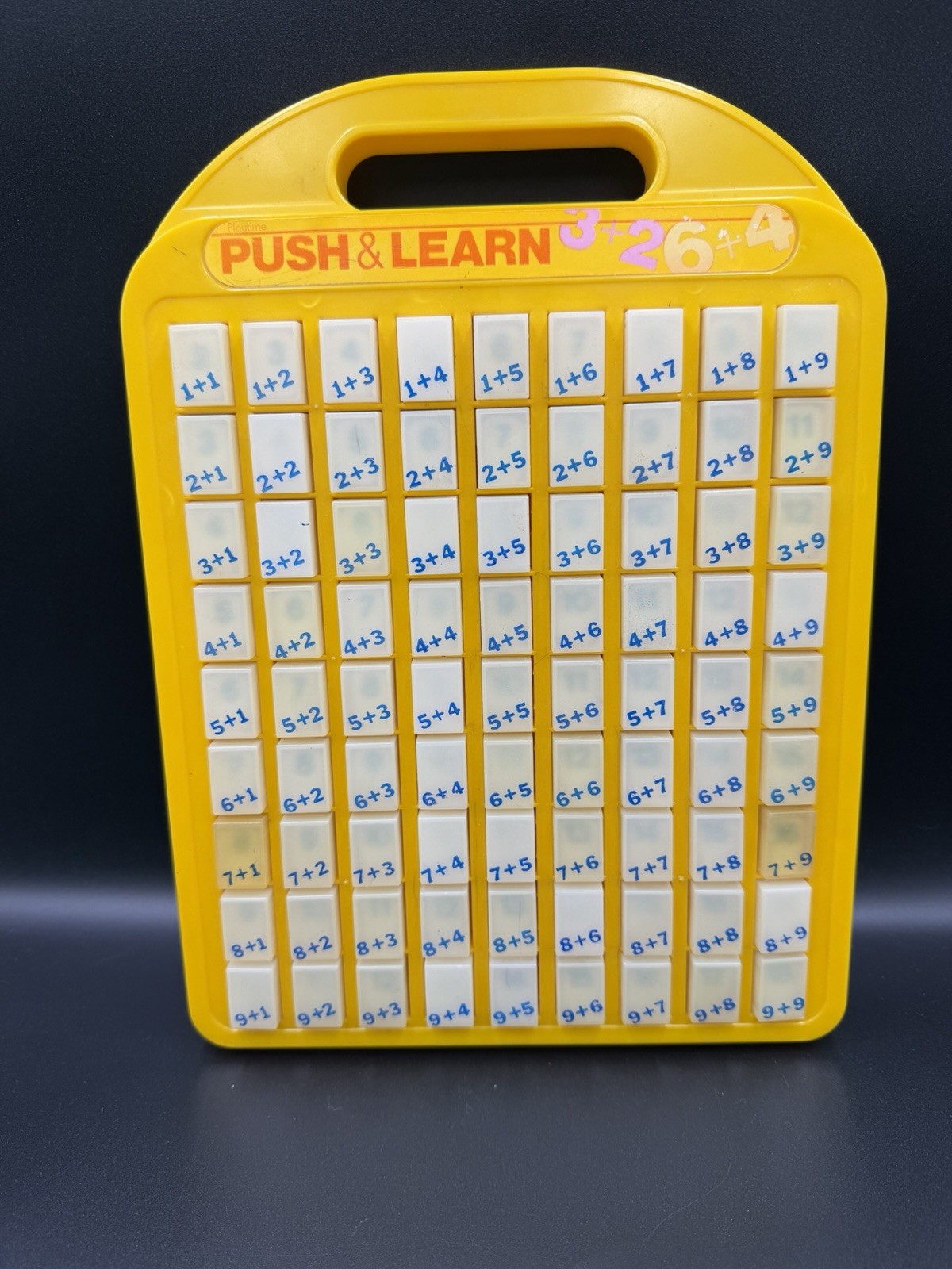 Push & Learn Colorful Math ADDITION Educational Push Button Learning Toy