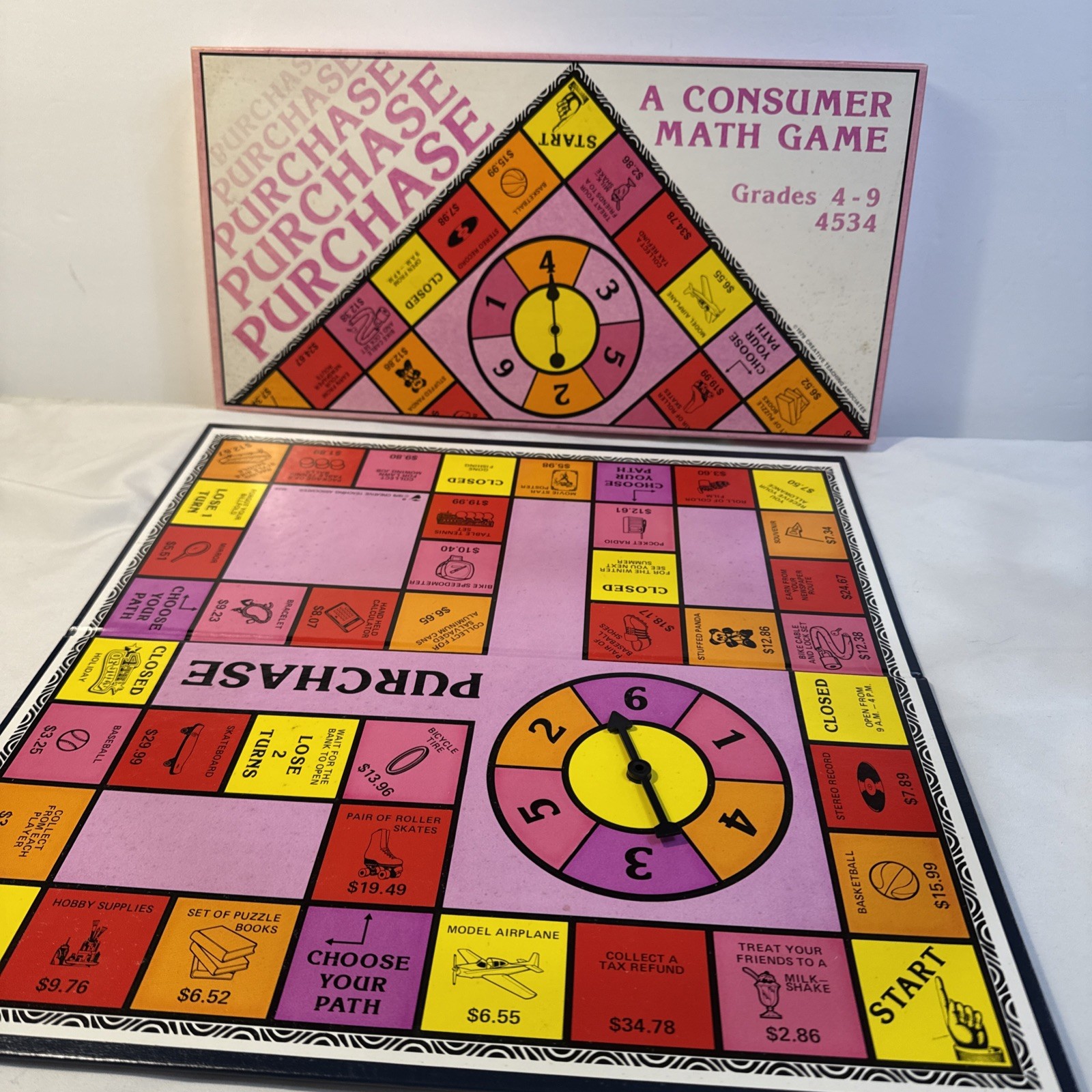 Vintage 1979 “Purchase – A Consumer Math Game” PreOwned Great Condition Complete