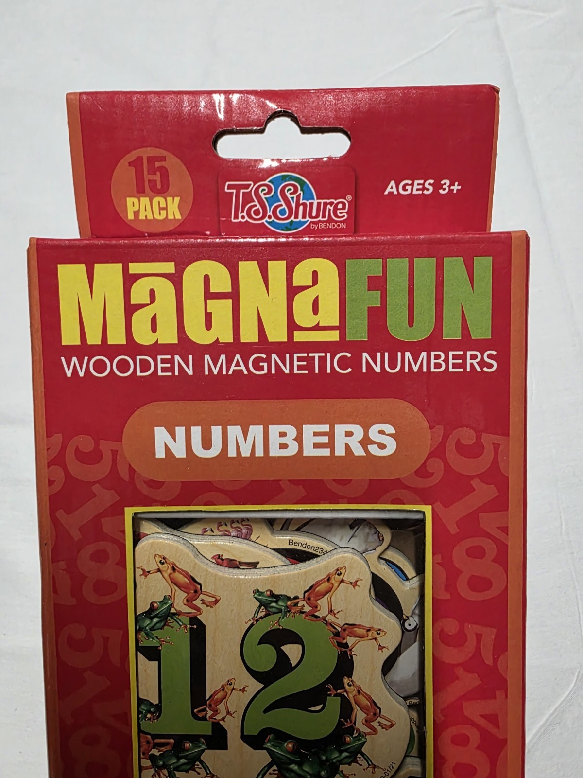 MagnaFun Wooden Magnetic Numbers 15 Pack New