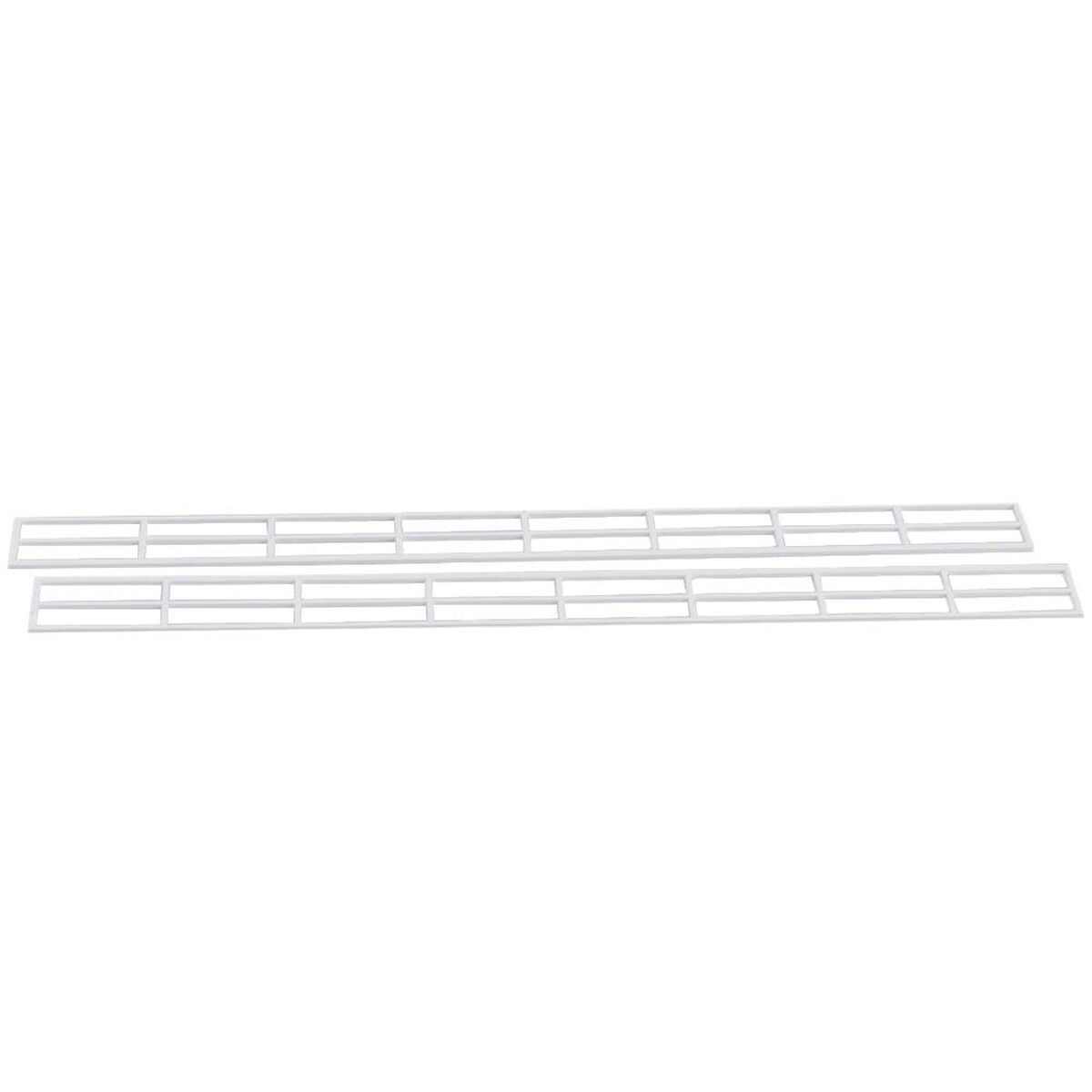 Plastruct 90682 HRS-4 HO Scale Handrails (2) White Styrene 7/16H x 3/4W x 6 Long