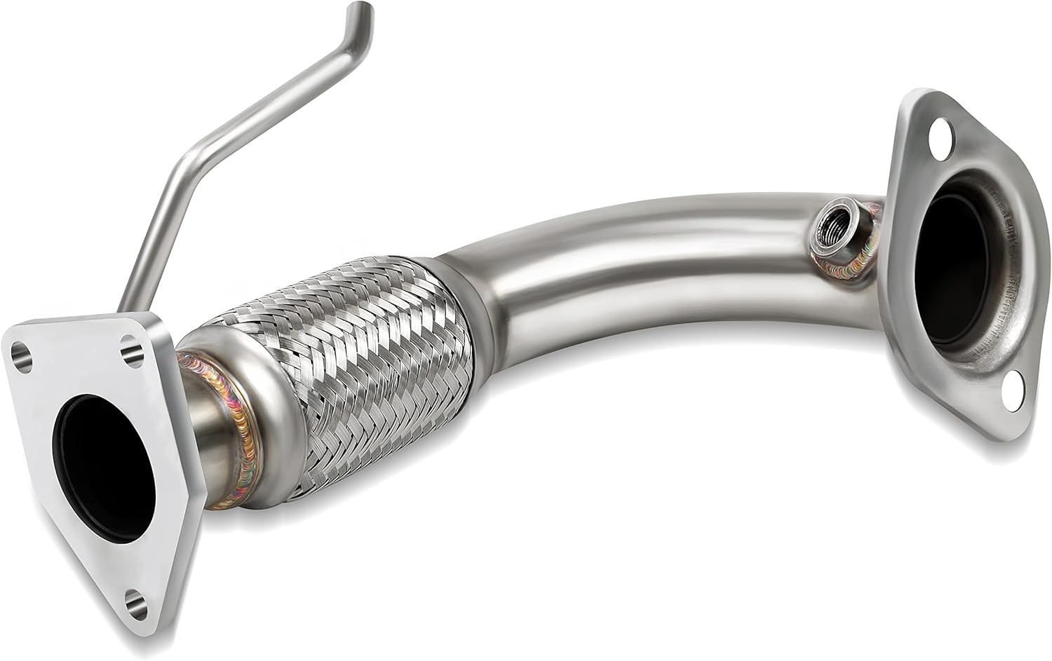 JY PERFORMANCE Front Flex Pipe Compatible With 2003-2007 2.4L Honda Accord Stain