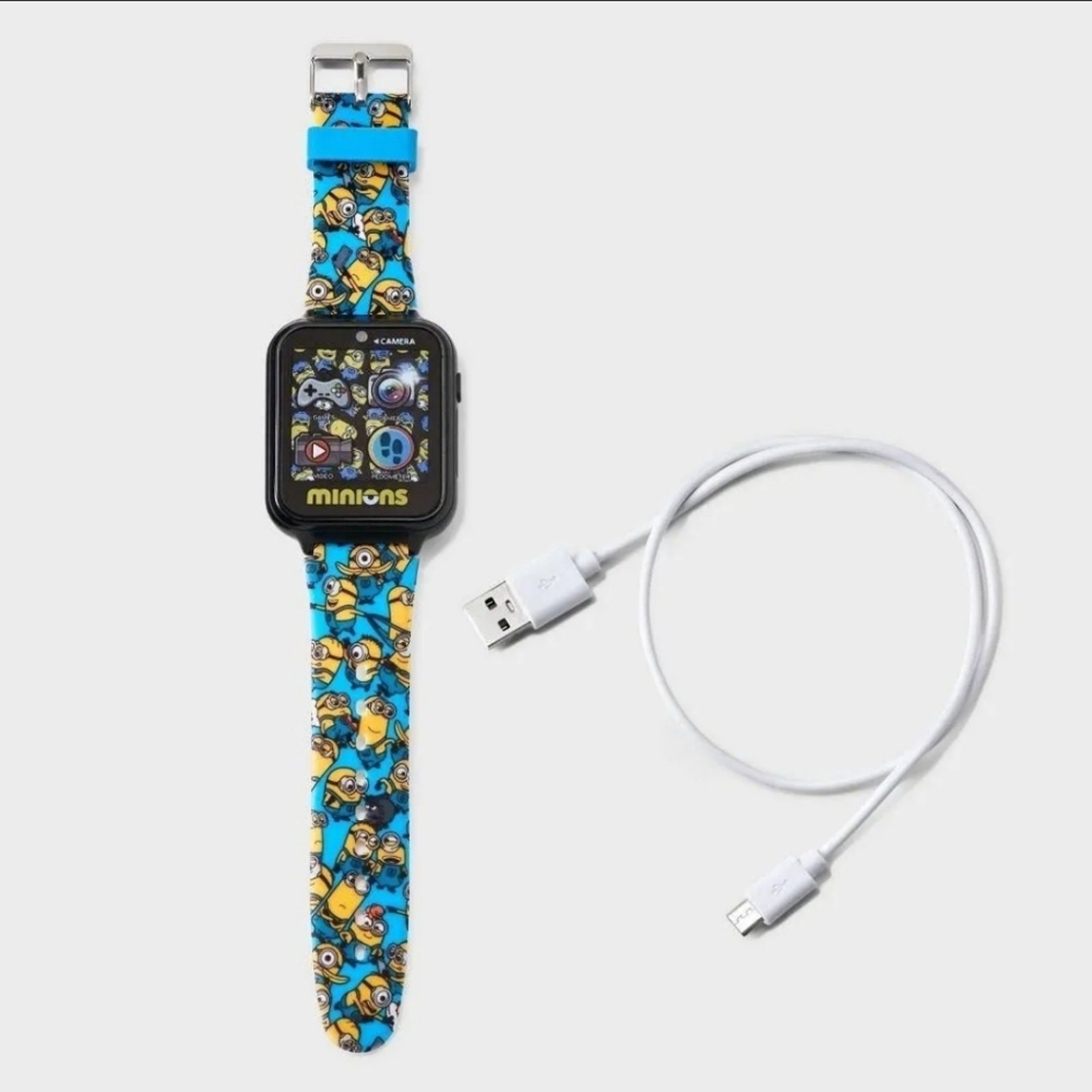 Minions Kids Smartwatch Digital Camera Games Alarm Calculator Rechargeable