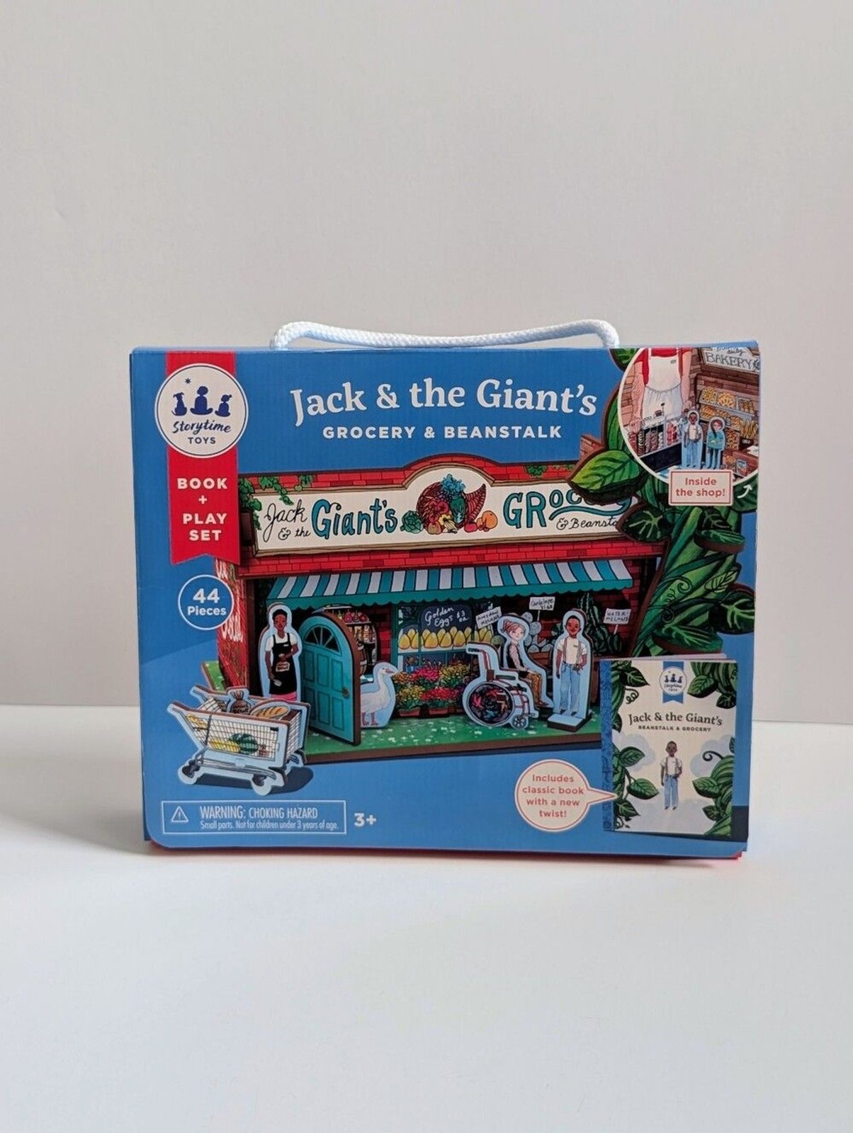 Storytime Toys Jack & the Giant’s Grocery & Beanstalk Book & Play Set – Complete