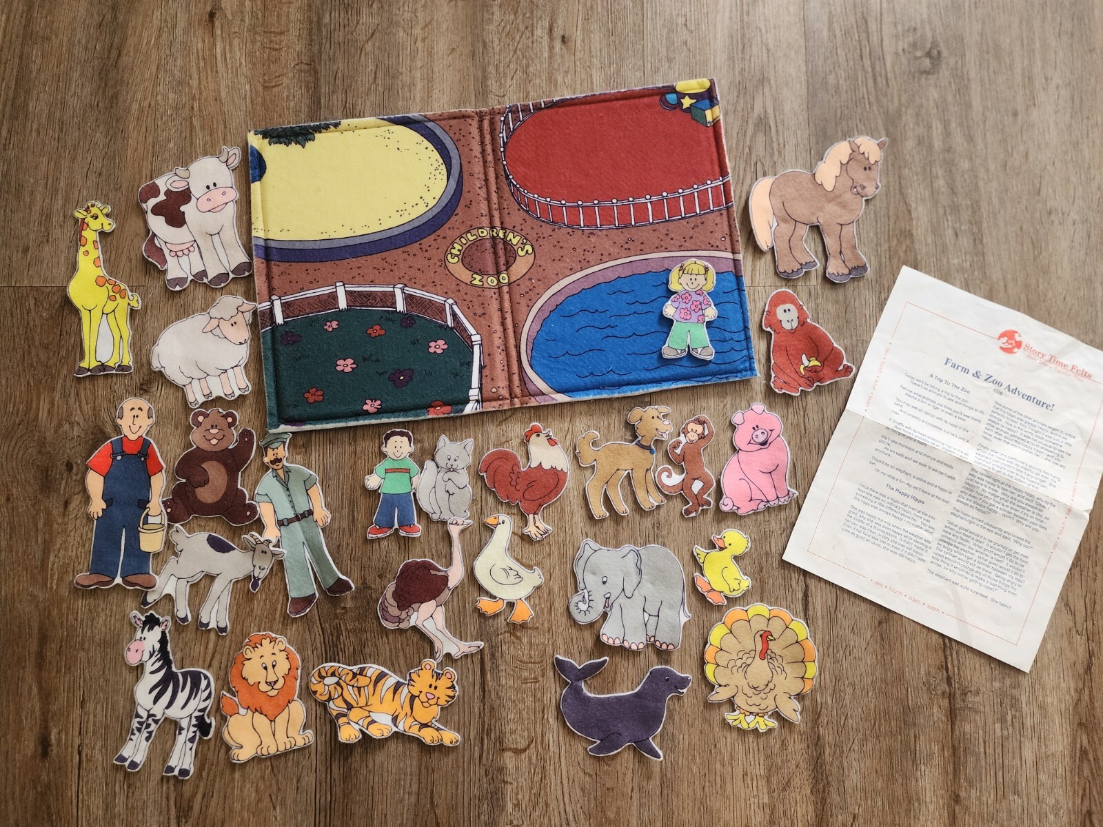 The Story Teller Time Felt Board Cutouts Farm And Zoo Adventure ECE Pre-k School