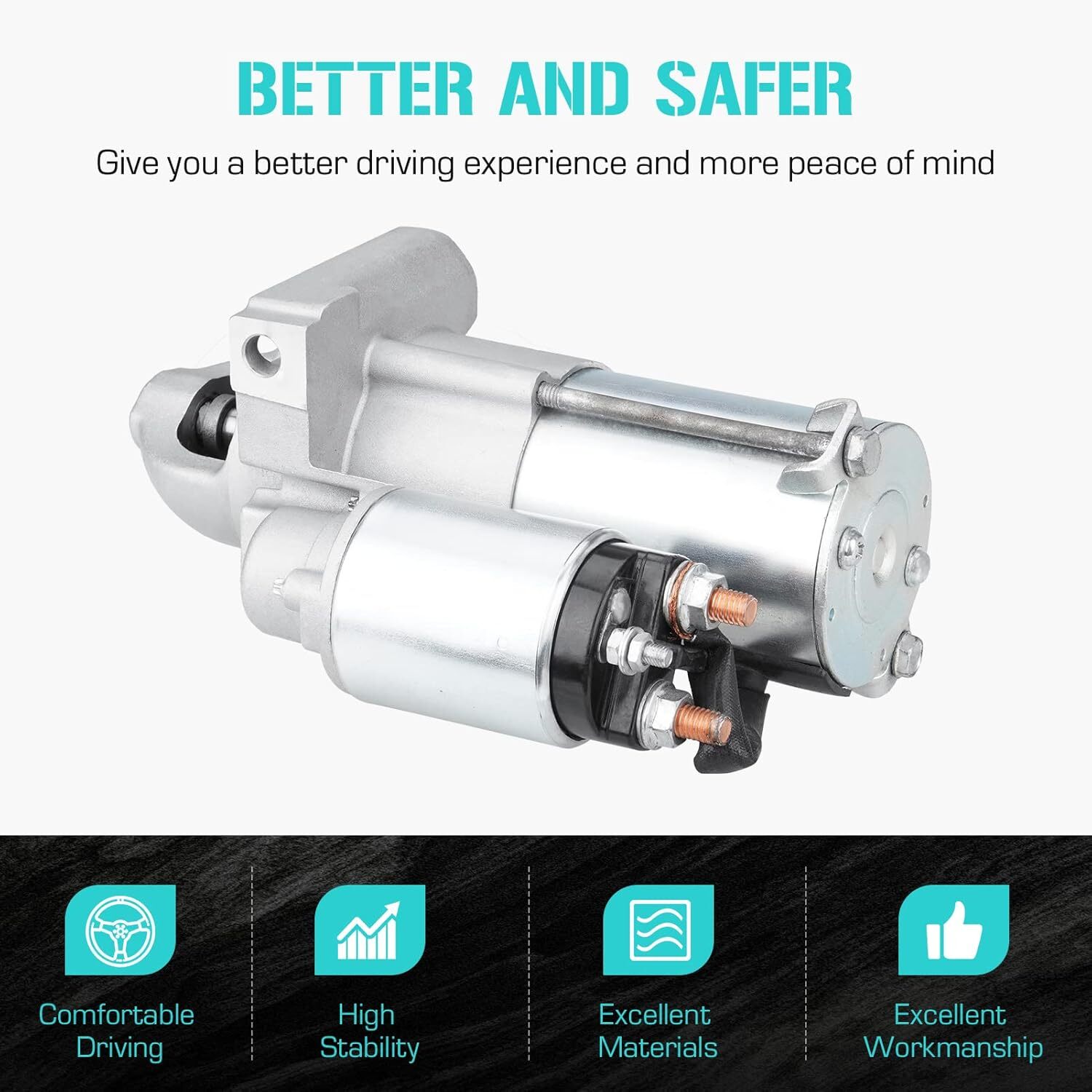 Starter for Cadillac Escalade 6.0L 6.2L Chevy Avalanche Silverado 1500 Suburban