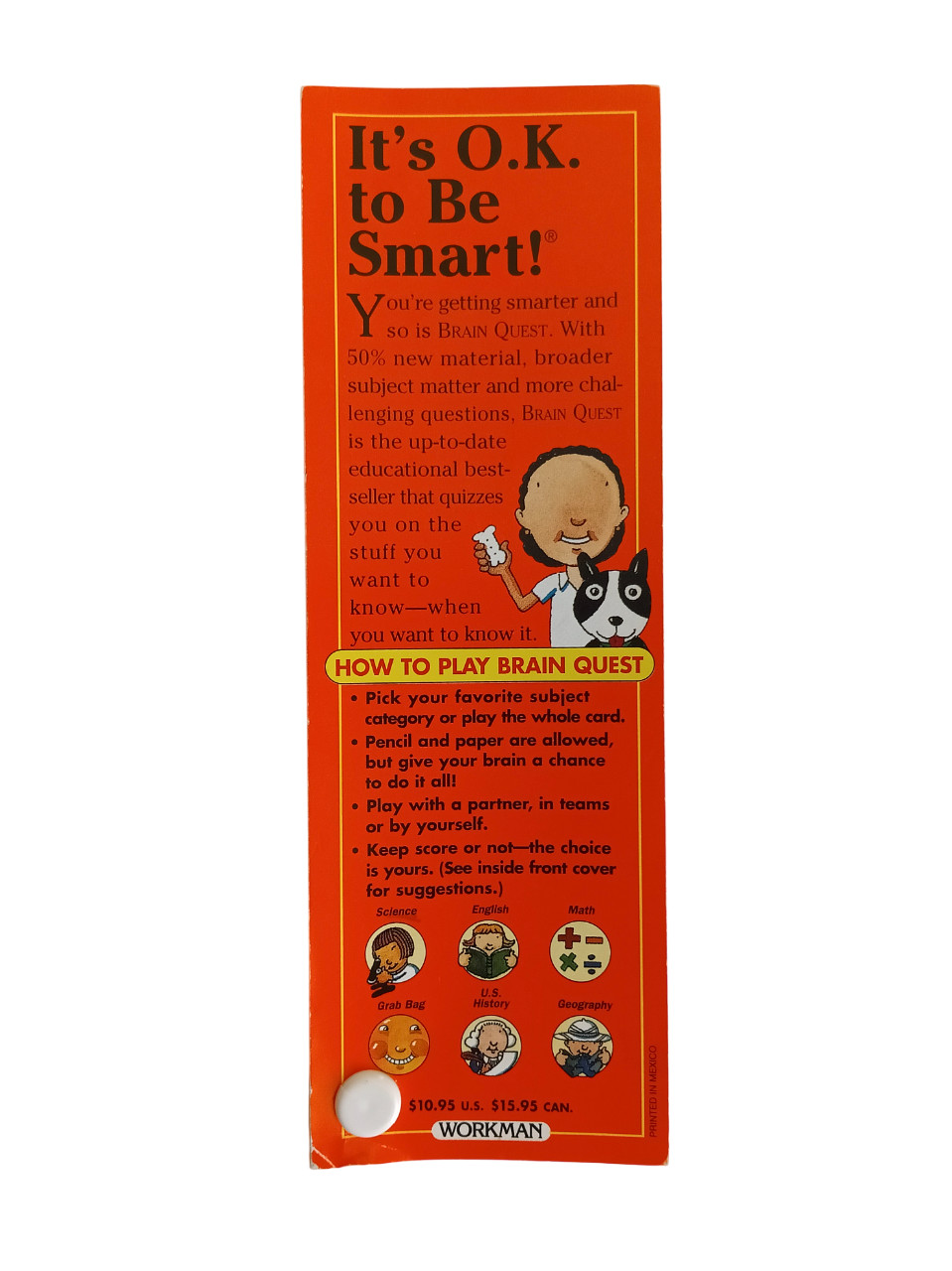 Brain Quest 4th Grade Cards 1500 Q &A 1999 Deck 2 Vintage 90s