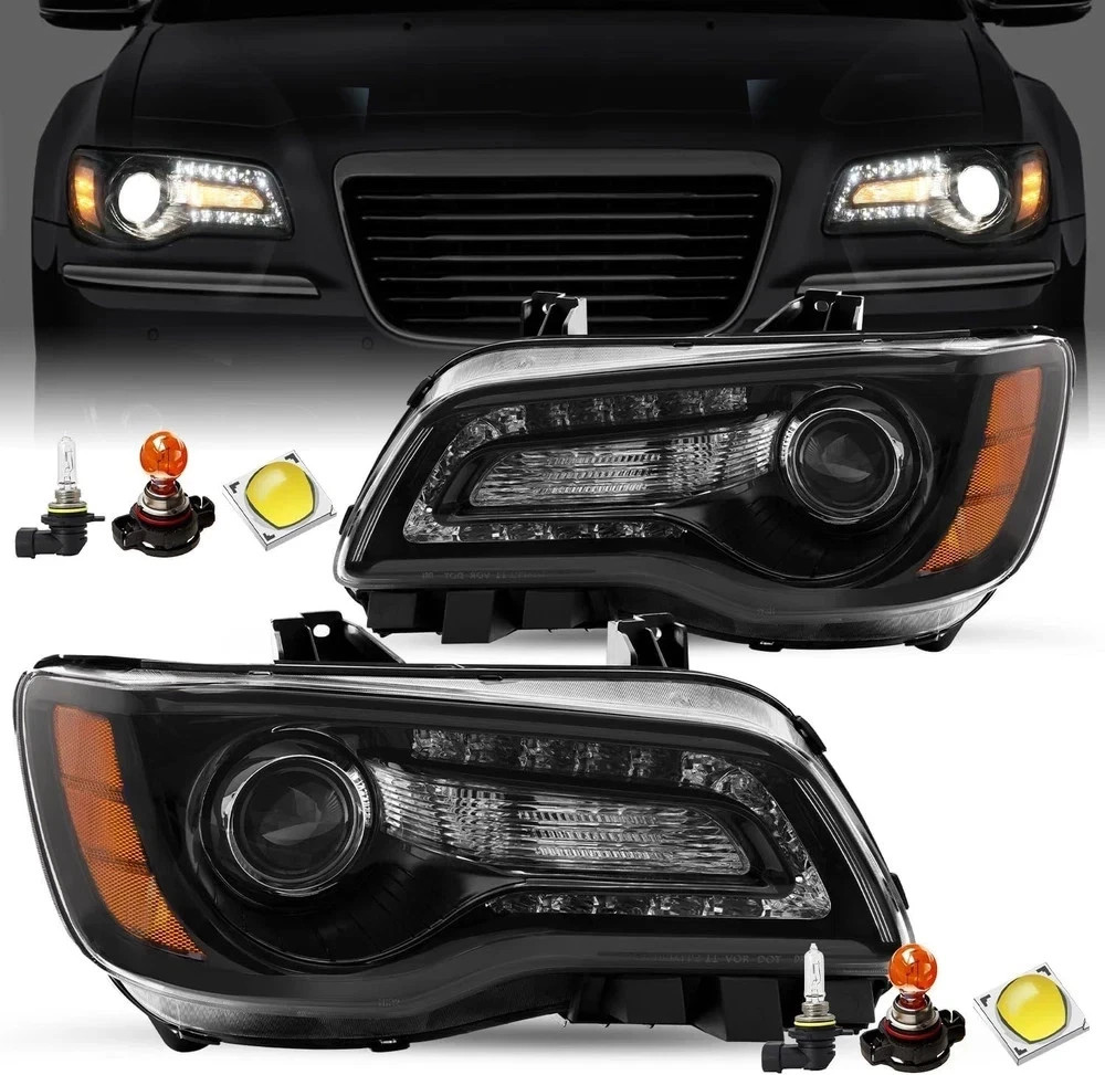 Fits for Halogen Model 2011-2023 Chrysler 300 Headlight Assembly OE Headlamp…