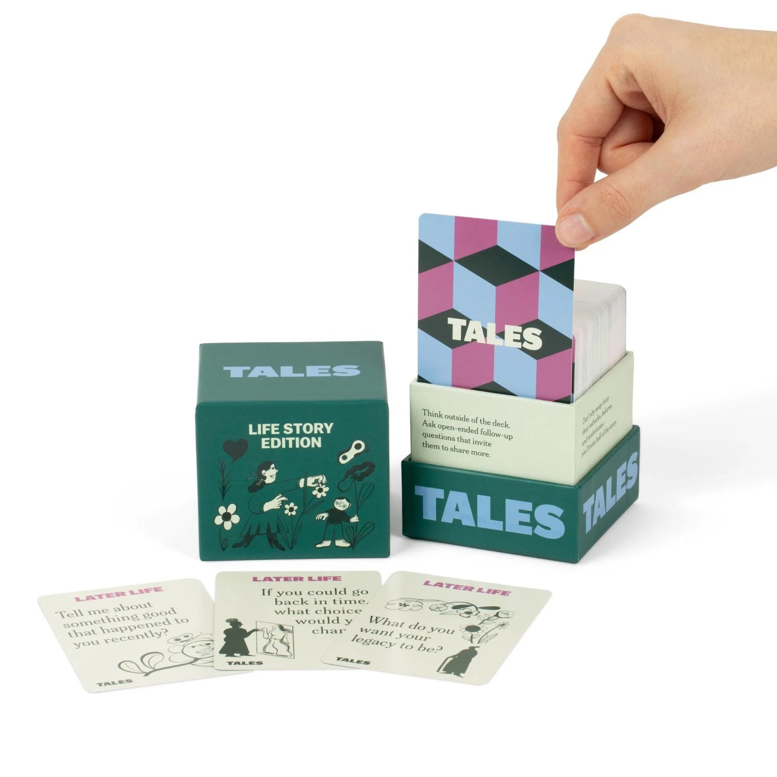 Conversation Card Game TALES 150 Life Story Interview Kit Families Cards Parents