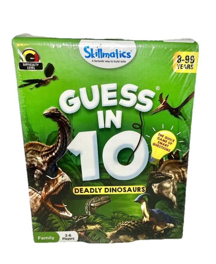 Skillmatics Guess in 10 Deadly Dinosaurs 8+ Family Game New Sealed