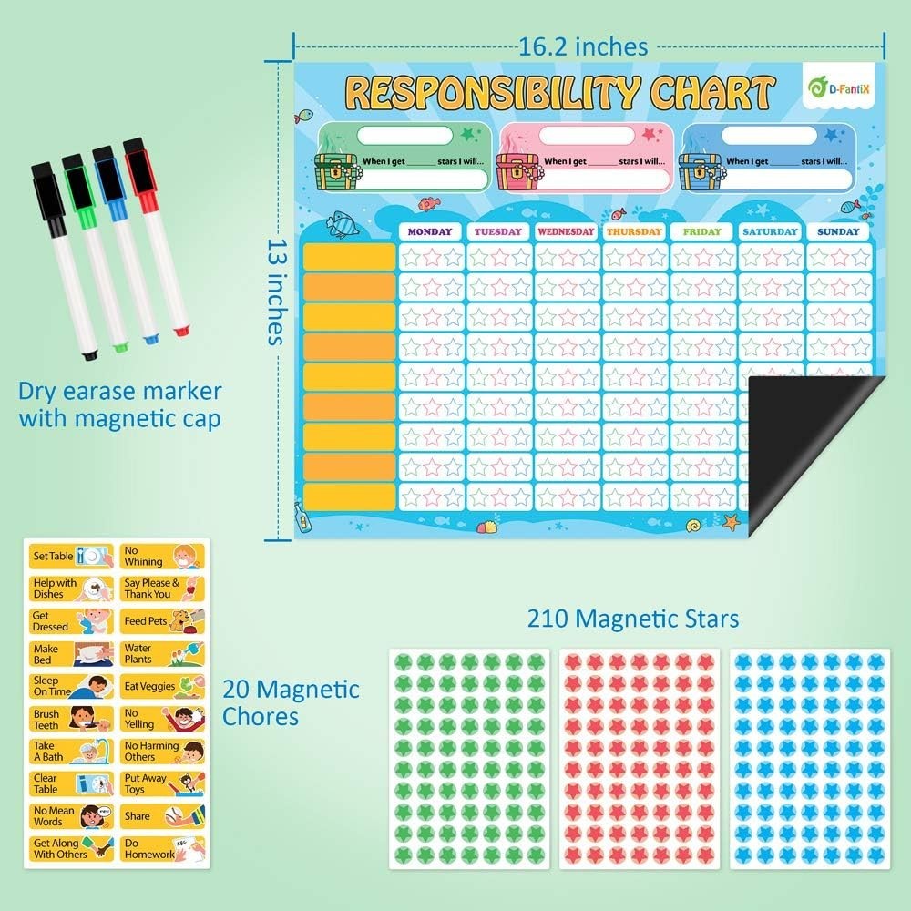 Magnetic Behavior Chart for Good Behavior and Daily Routine