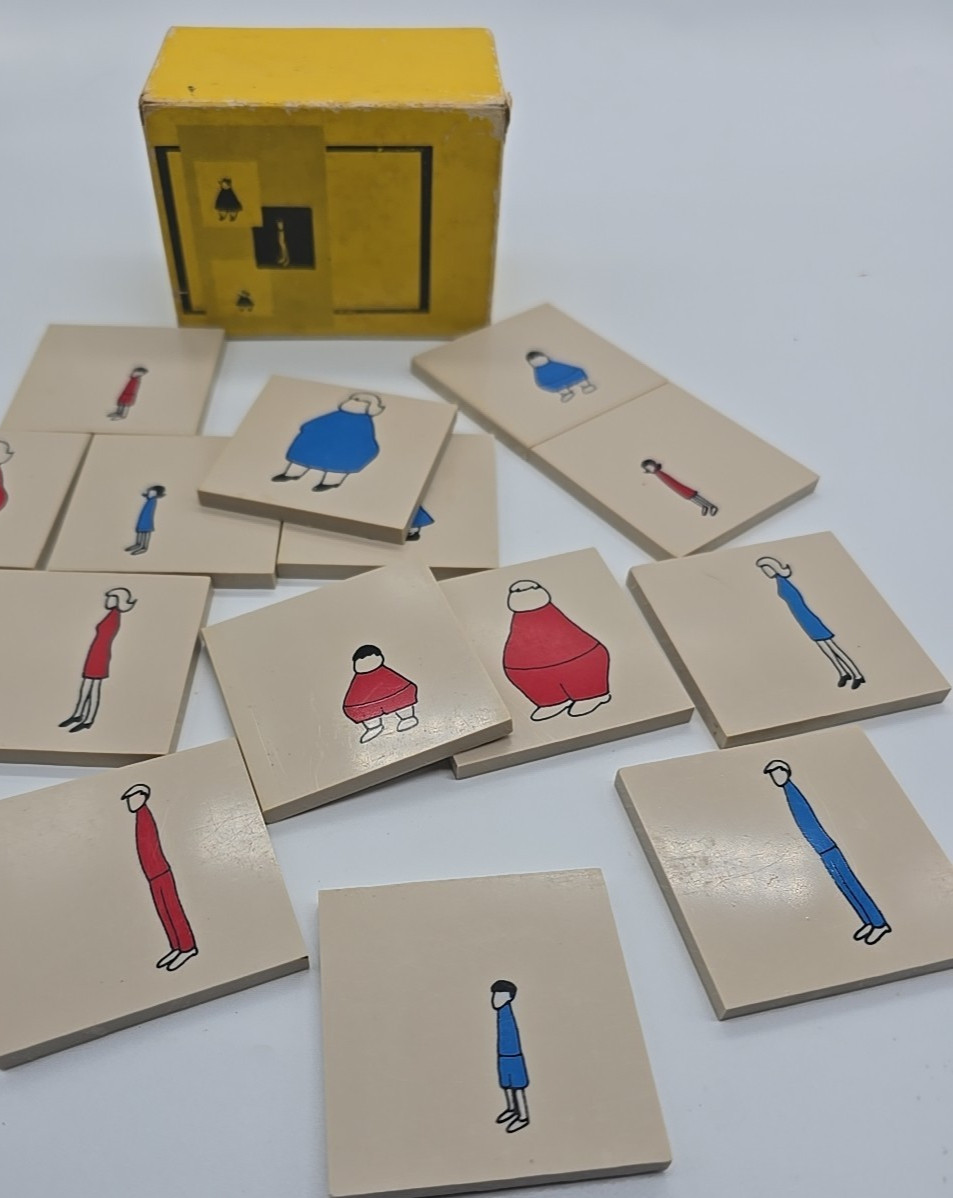 Vintage Teaching Tiles Learning Game Teacher tall skinny short Creaive Publicati