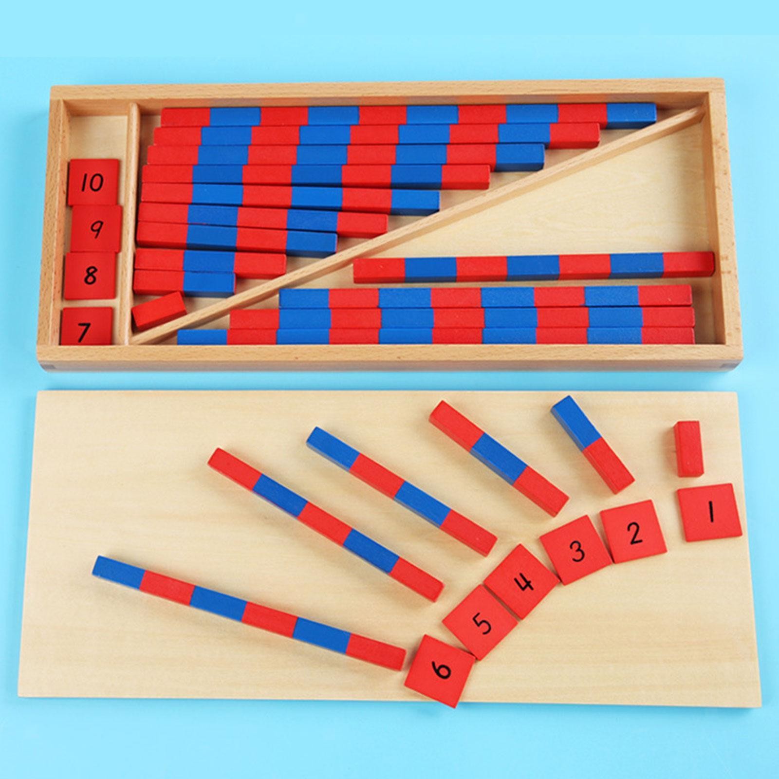 Numerical Rods Count from 1 to 10 for Daycare Activities