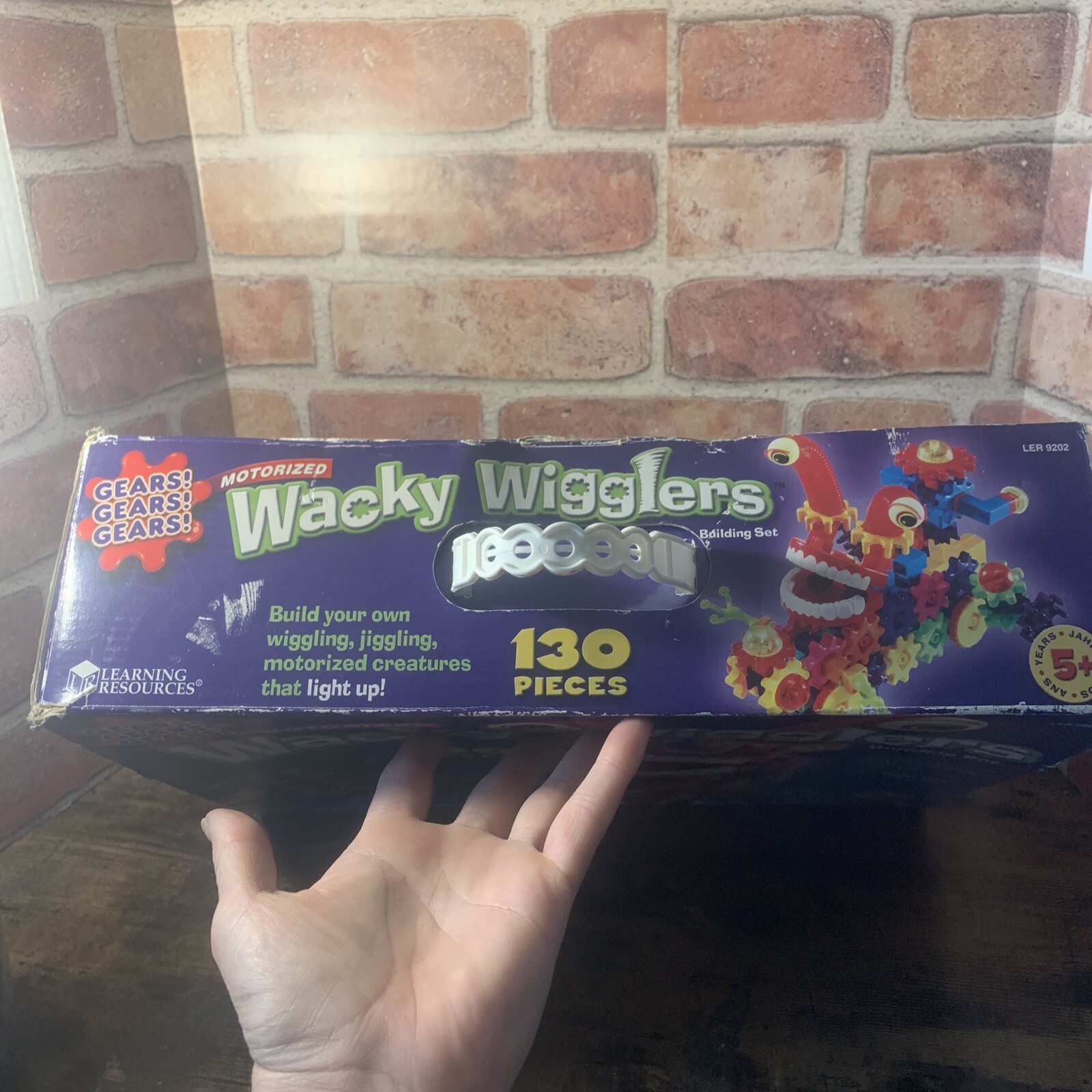 COMPLETE Wacky Wigglers 127pc Buliding Set Motorized WORK Gears Creatures Lights
