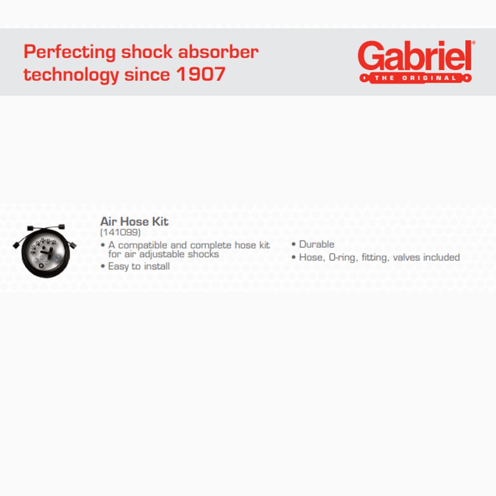 Gabriel 141099 Air Hose Kit (1 Pack)