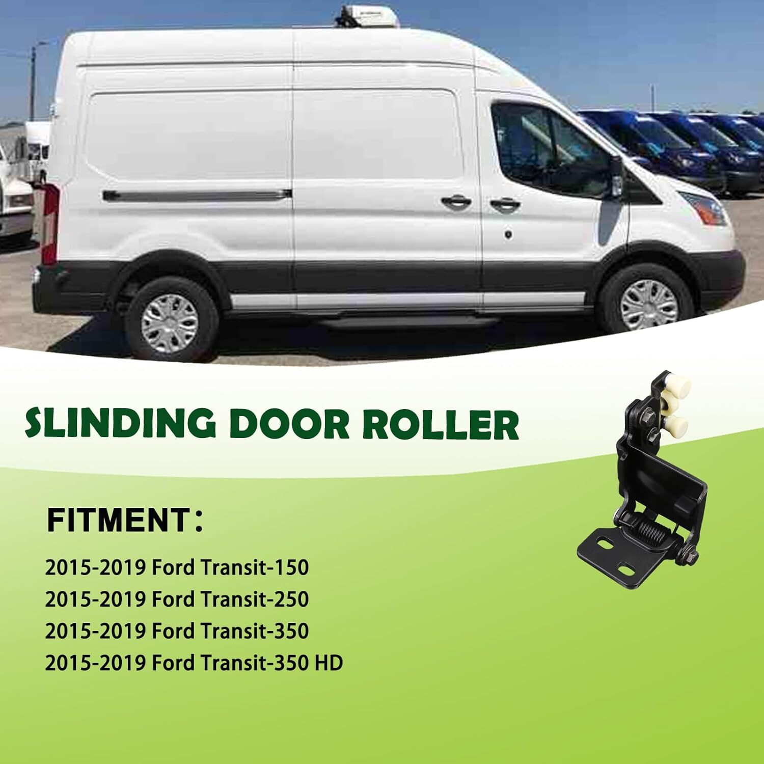 Right Side Cargo Sliding Door Roller Middle Side Compatible with 2015-2019 Ford