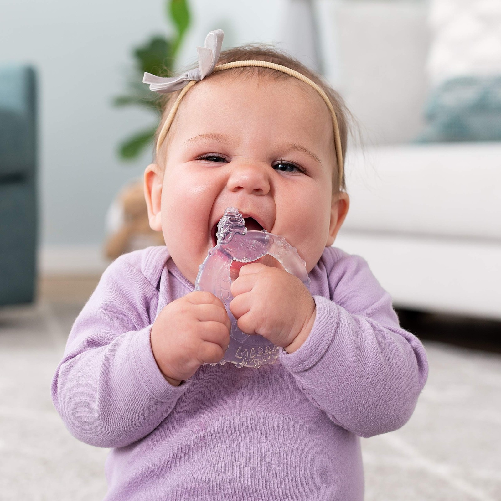Infantino Crystal Clear 3 Stage Teether Set – Soft-Textured teether for Sensory