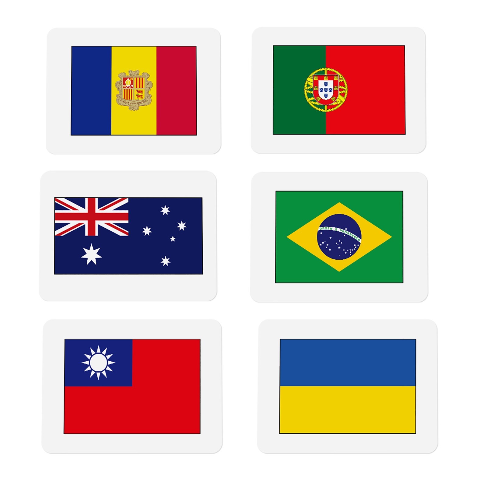 Flags of the World Educational Flashcards