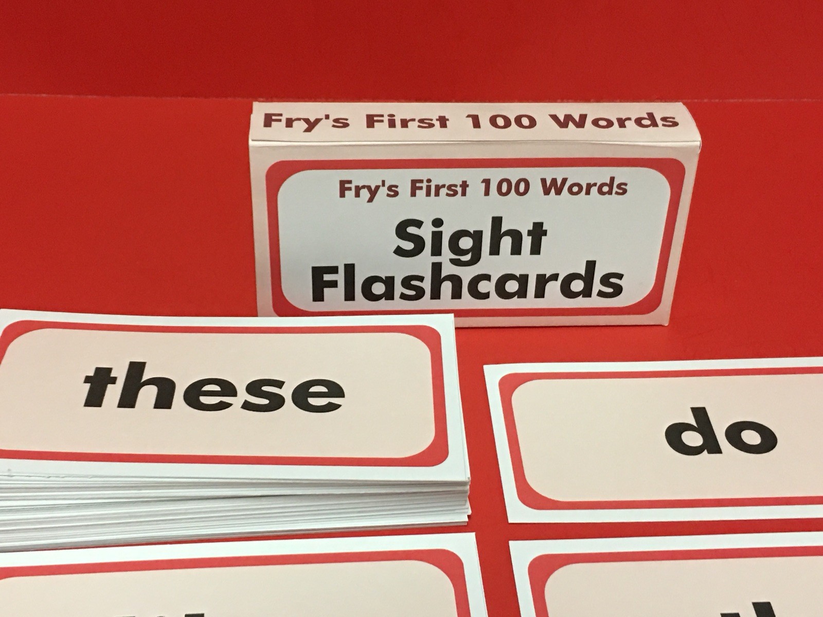 NEW Fry’s First Hundred Words – Reading – Fry Sight Word Flash Cards – 100 cards