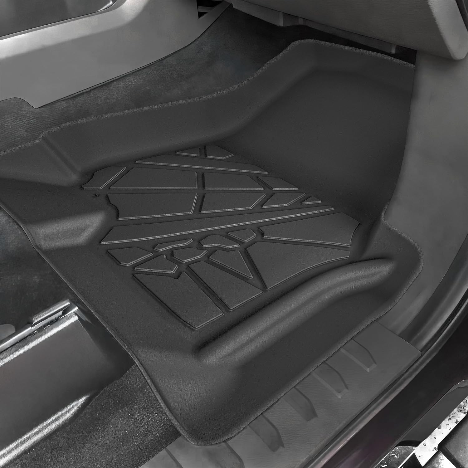 Floor Mats Fit 2017-2025 Ford F250/F350/F450 SuperDuty CrewCab (2nd Row with