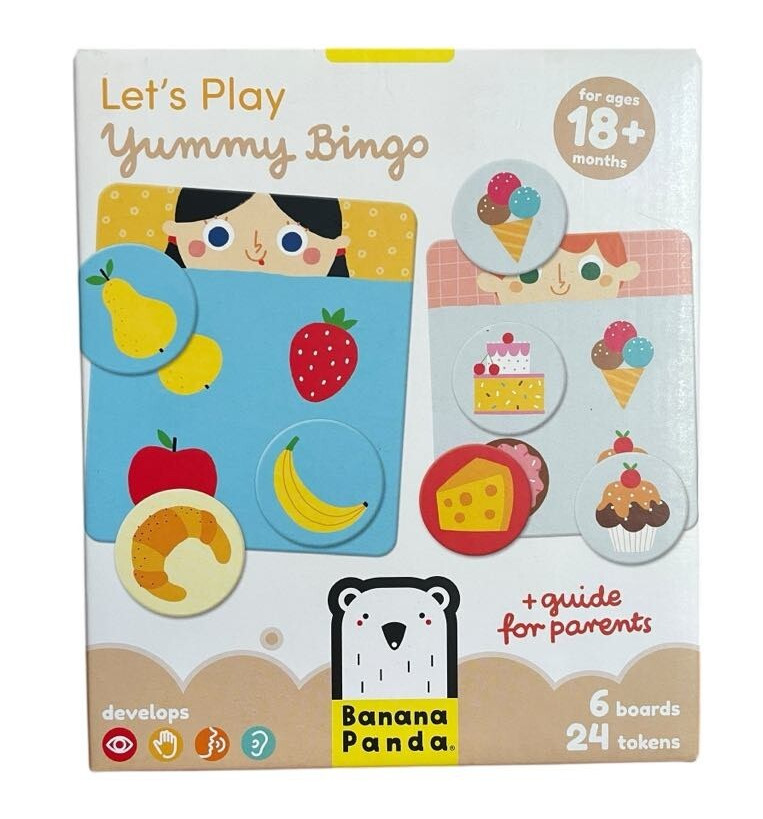 Let’s Play YUMMY BINGO CHILDS GAME by BANANA PANDA ages 18months + NEW