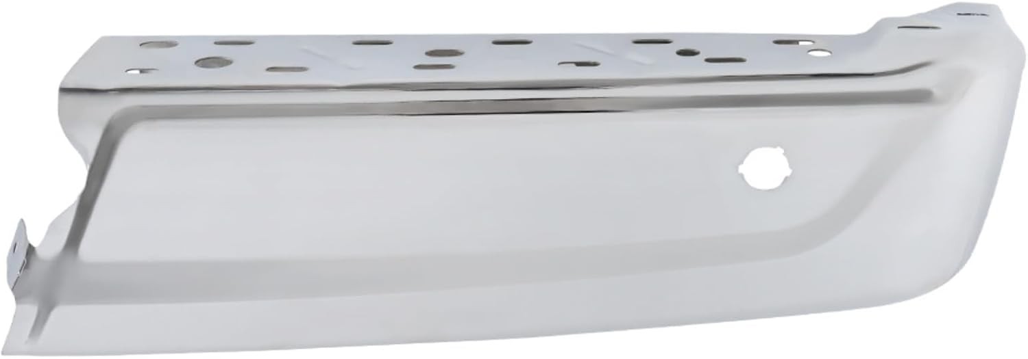 21-23 Ford F150 Rear Bumper End Right Passenger w/Dual Sensor Holes Chrome
