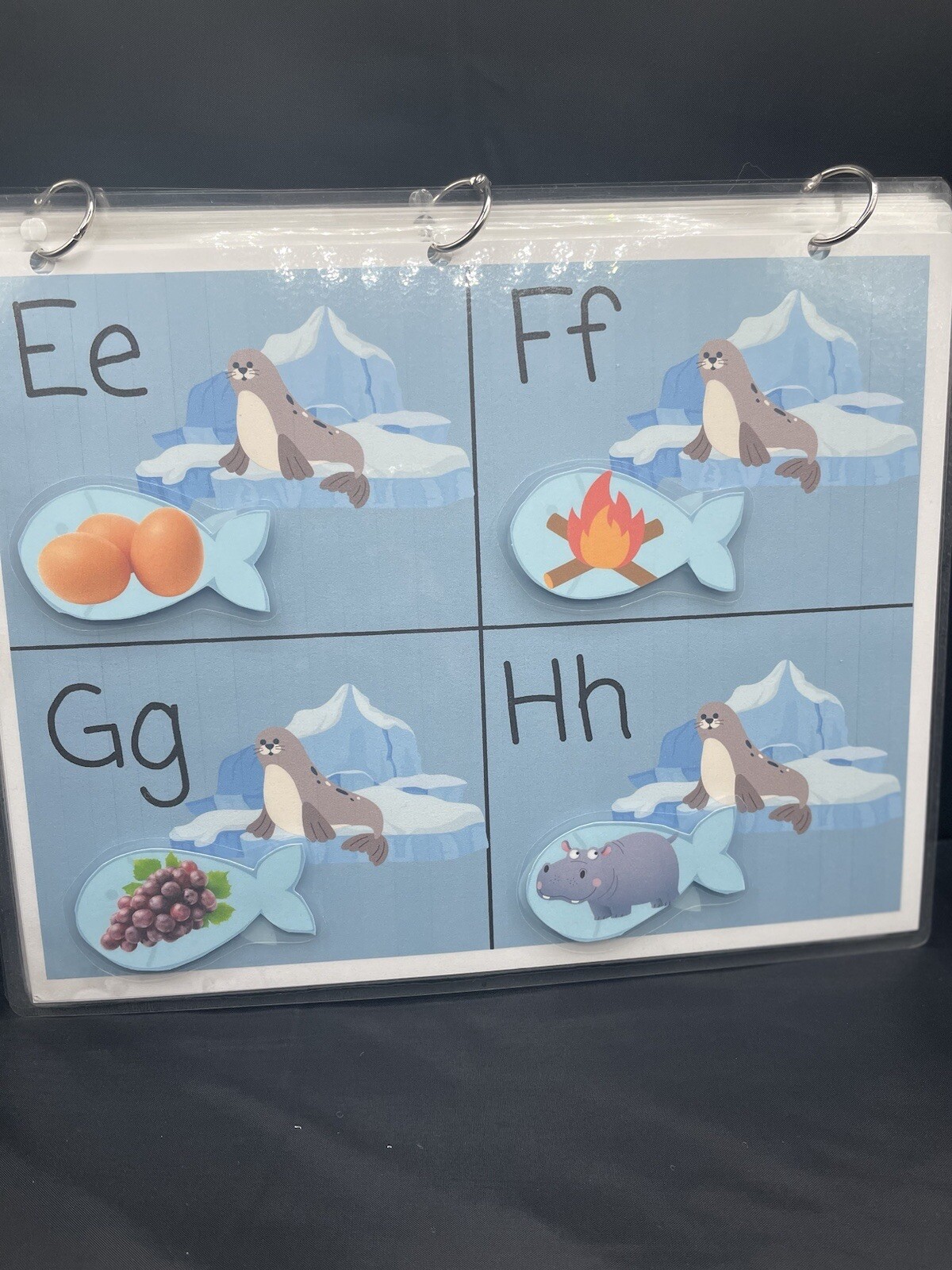 Beginning Sounds Reading Phonics Activity Busy Book Game Educational Children’s