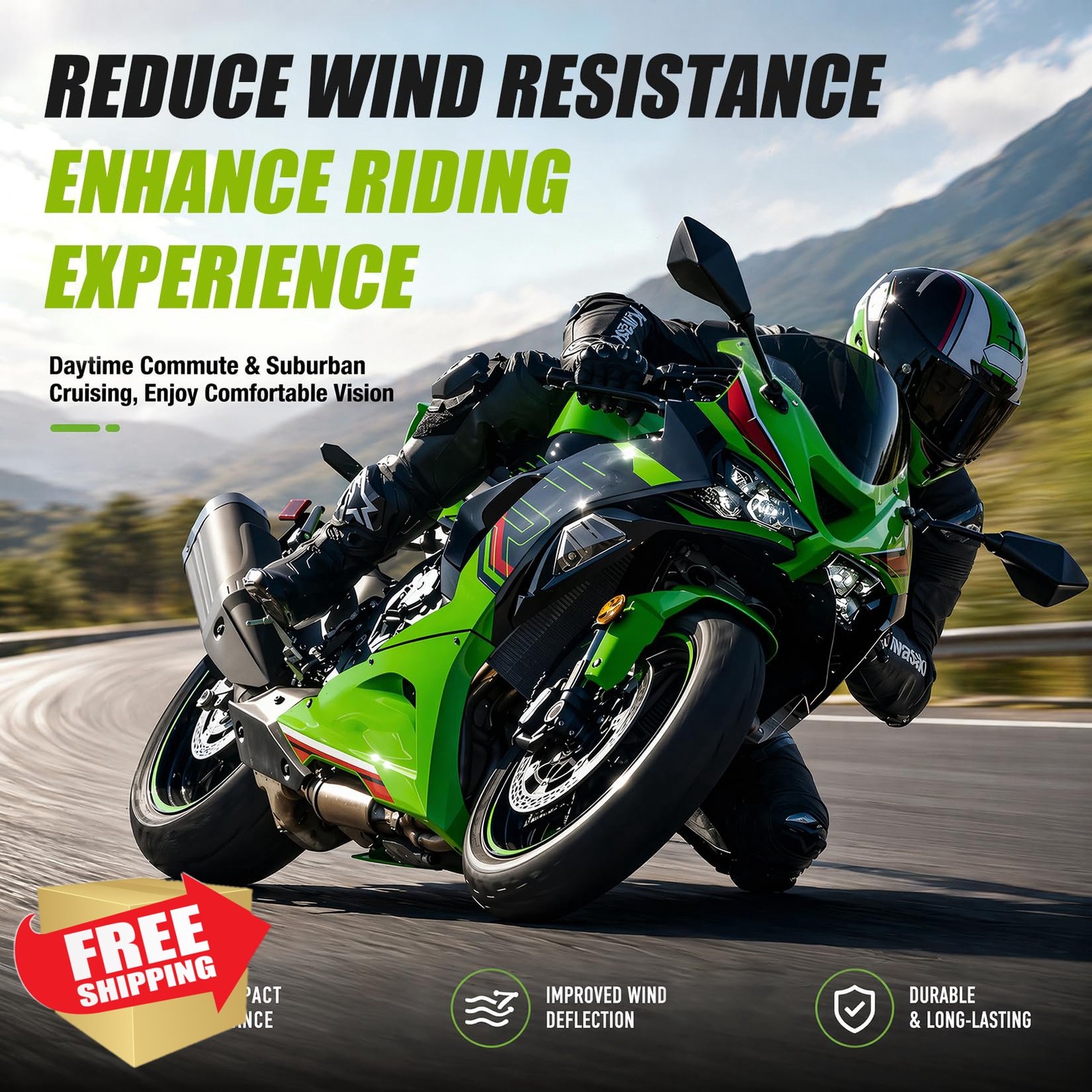 PSLER ZX6R 2024-2025 Windshield Black