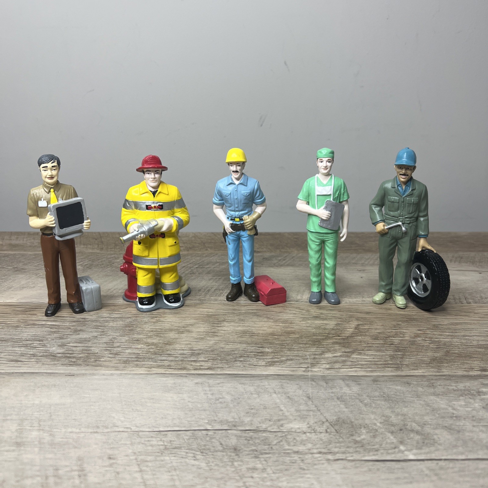 Lakeshore Block Play People Community Members Workers Career Figures Lot Of 5