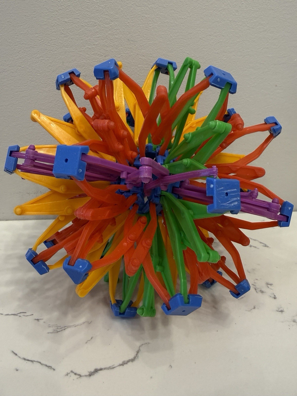 Vintage Hoberman Large Expanding Rainbow Sphere 5.5″ – 11” Science WORKS