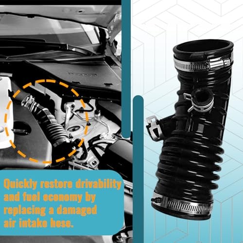 Right Left Rear Engine Air Intake Hose, Compatible with Infiniti G35 L+R Rear
