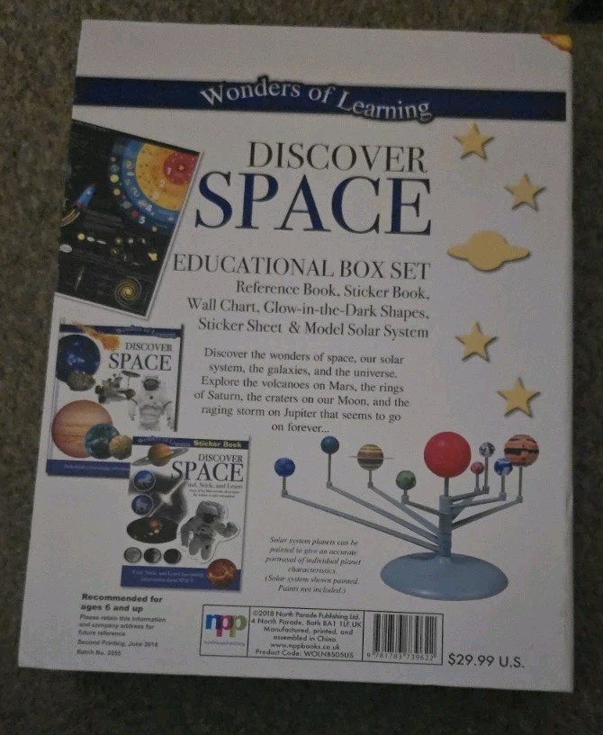 Wonders of Learning Discover Space Educational Box Set-Used