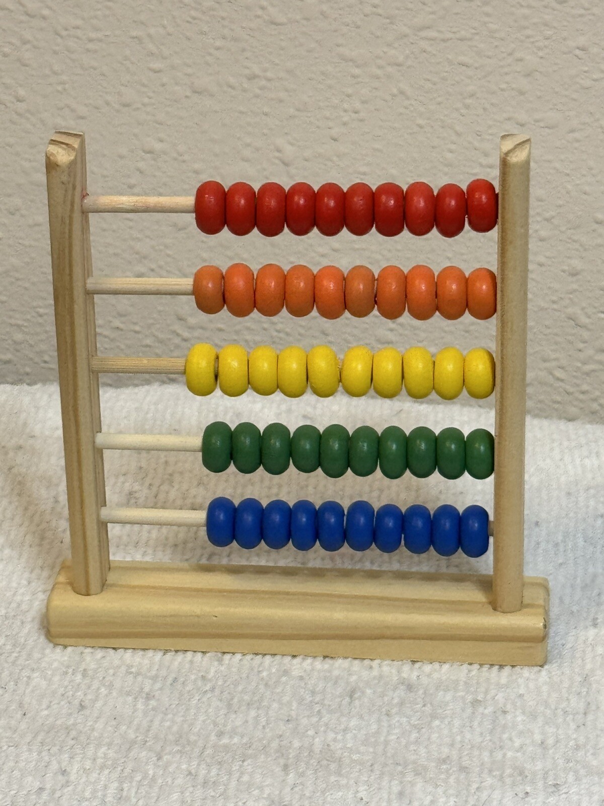 Abicus Wooden 50 Bead Counting Toy For Children Small 6 Inch Tall