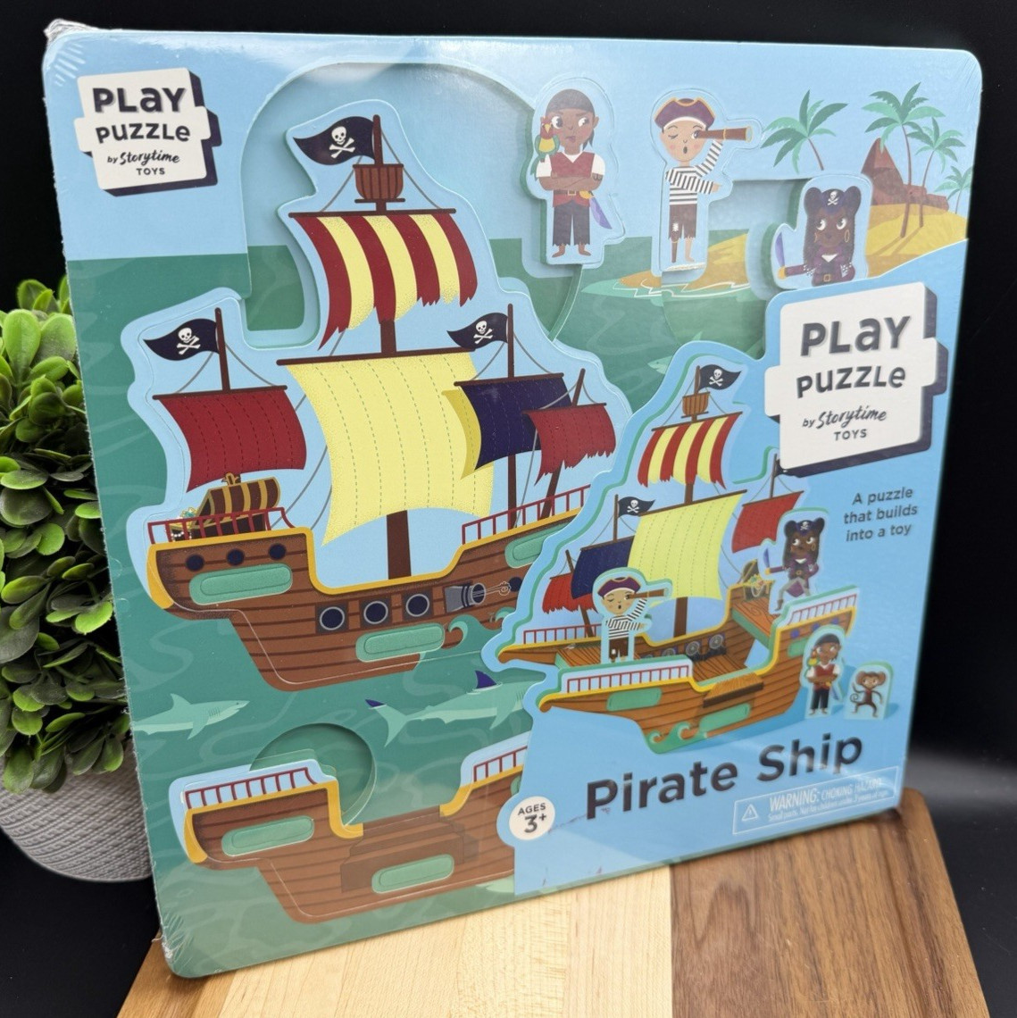 StoryTime Toys – PIRATE SHIP 3-D Play Puzzle Build and Play SEALED AND NEW