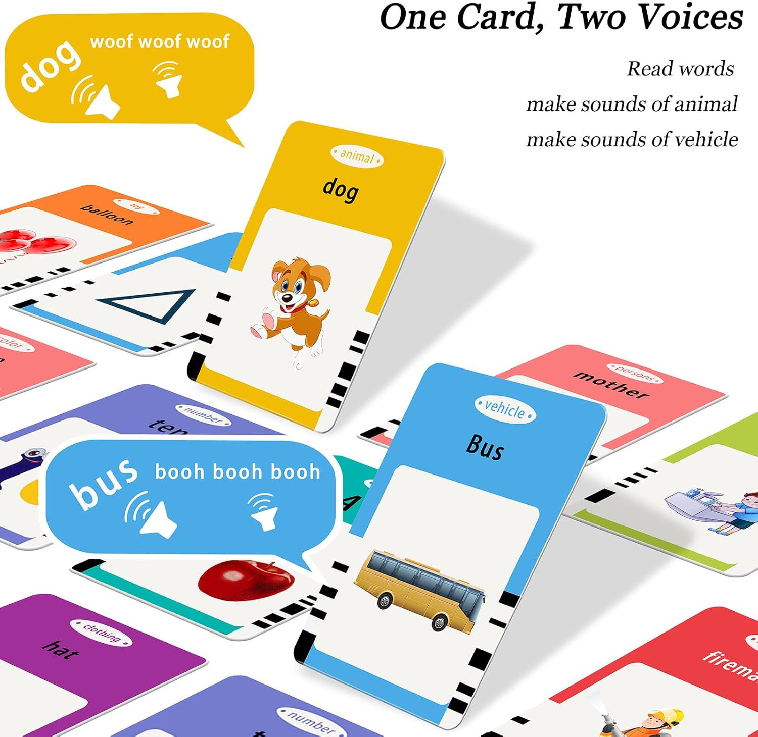 Talking Flash Cards for Toddlers 1 2 3 4 5, Speech Therapy Toys Autism Toys, ABC