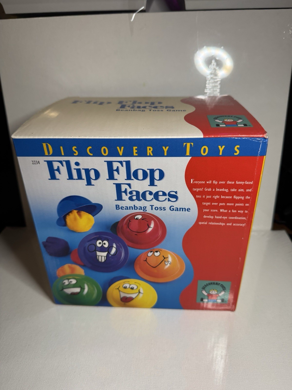 Discovery Toys 2000 Flip Flop Faces Beanbag Toss Game Vintage New In Box