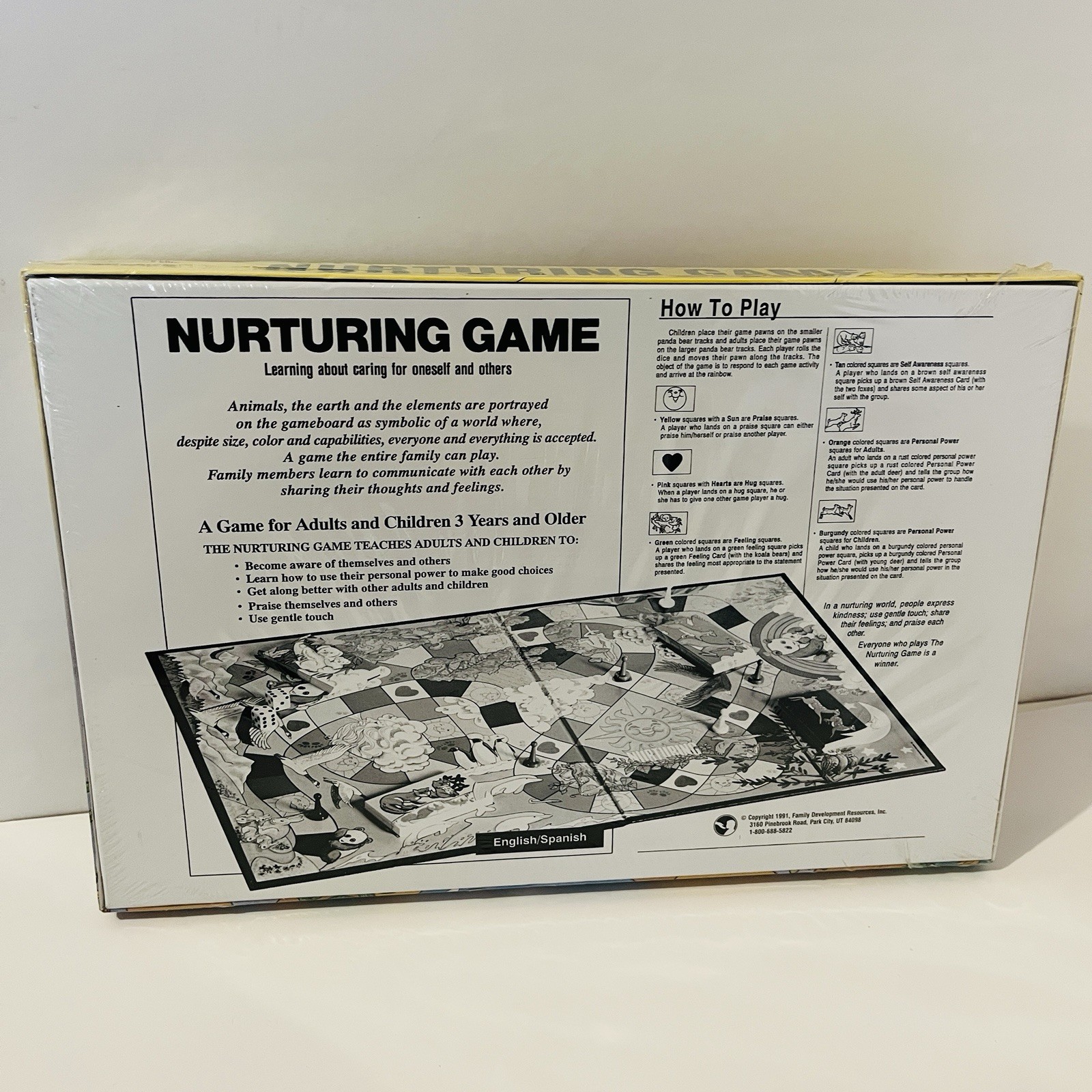 NURTURING GAME Learning About Caring For Others, English Spanish, 2020, Ages 3+