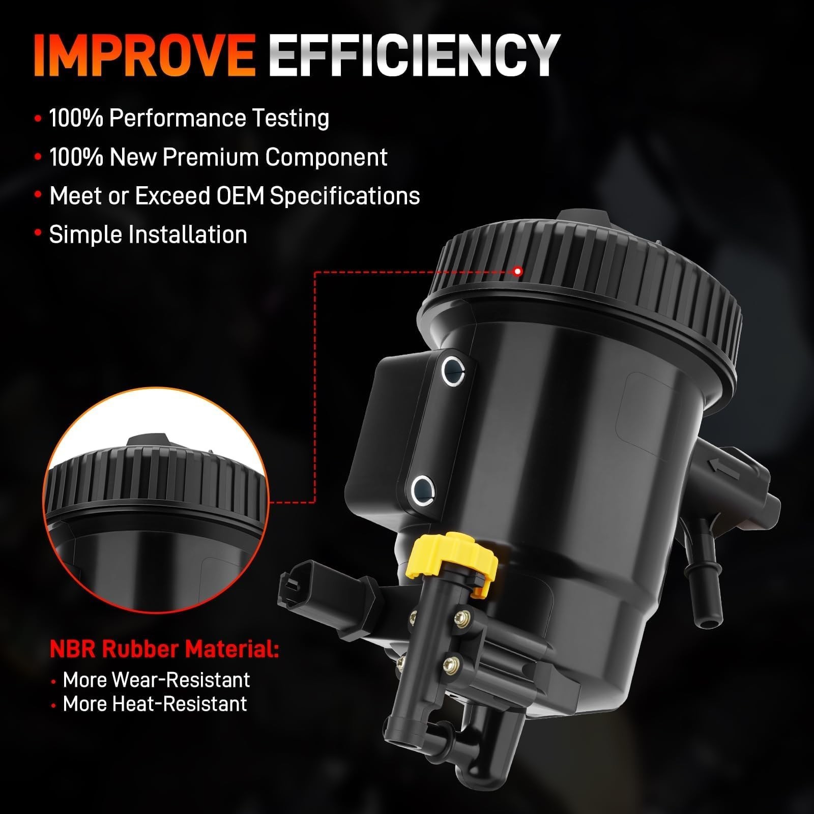 Fuel Filter Housing Assembly Compatible with 2013-2018 Dodge Ram 2500 3500 45…