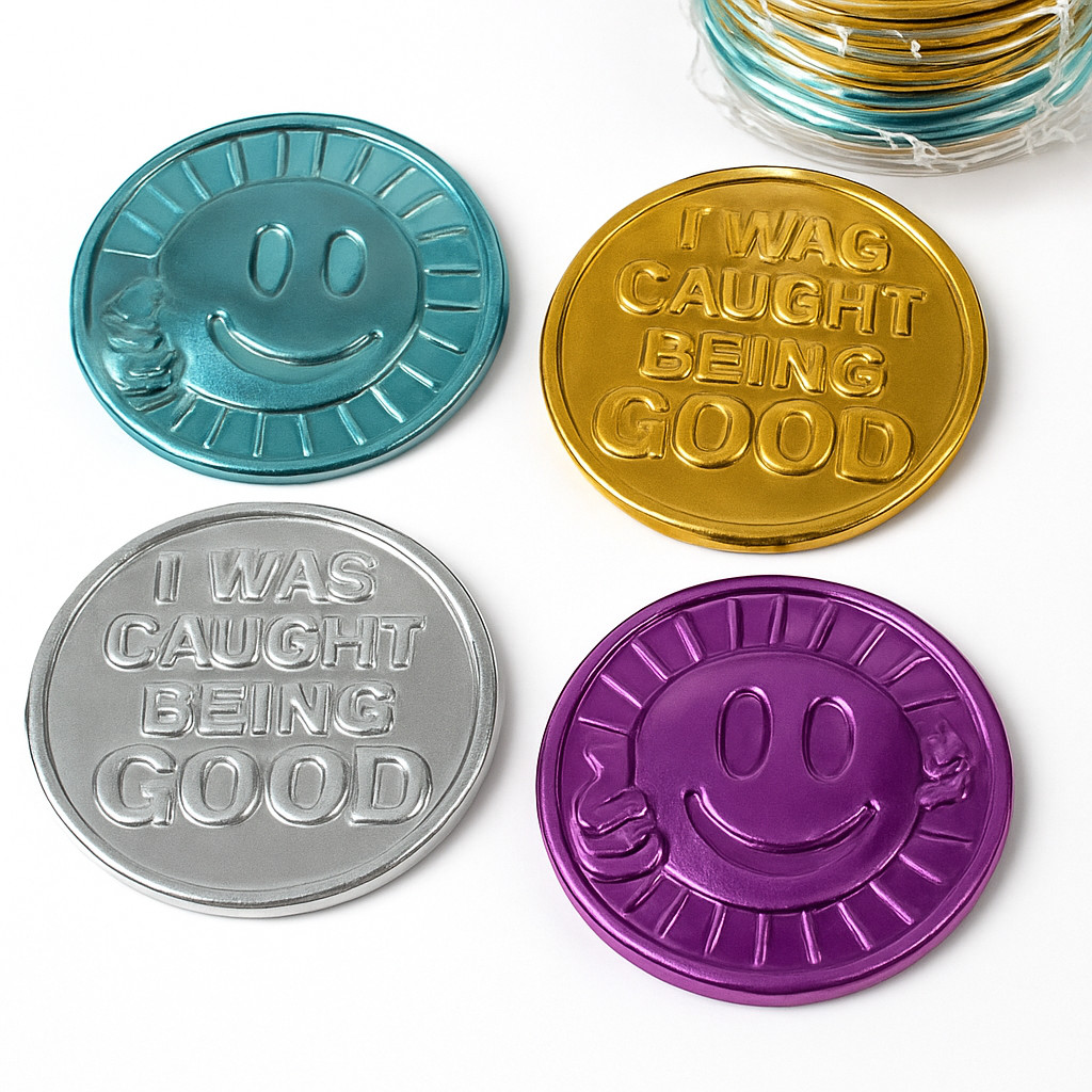 🏆 144 Caught Being Good Coins – Fun School Rewards & Positive Reinforcement