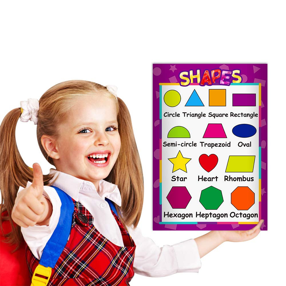 Educational Posters for Preschoolers Toddlers Kids Kindergarten Classrooms Alpha