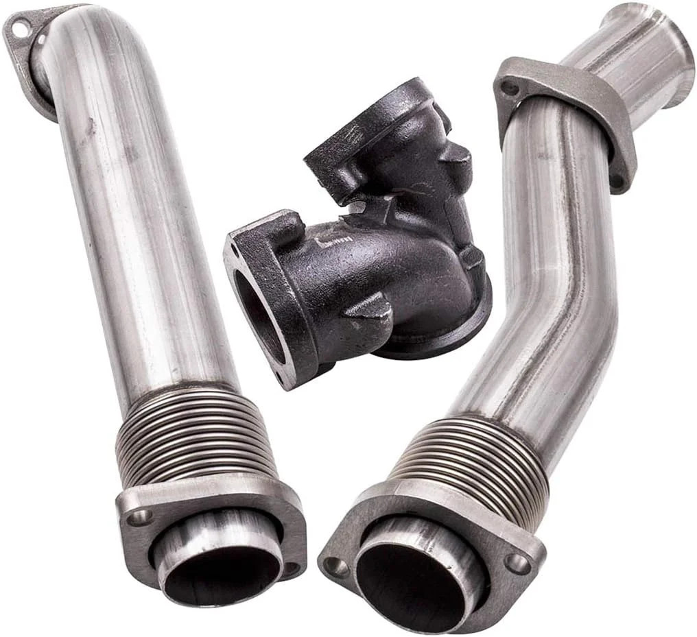 PowerStroke Turbo Diesel Manifold Bellowed Up Pipes Kit Compatible with Ford 199