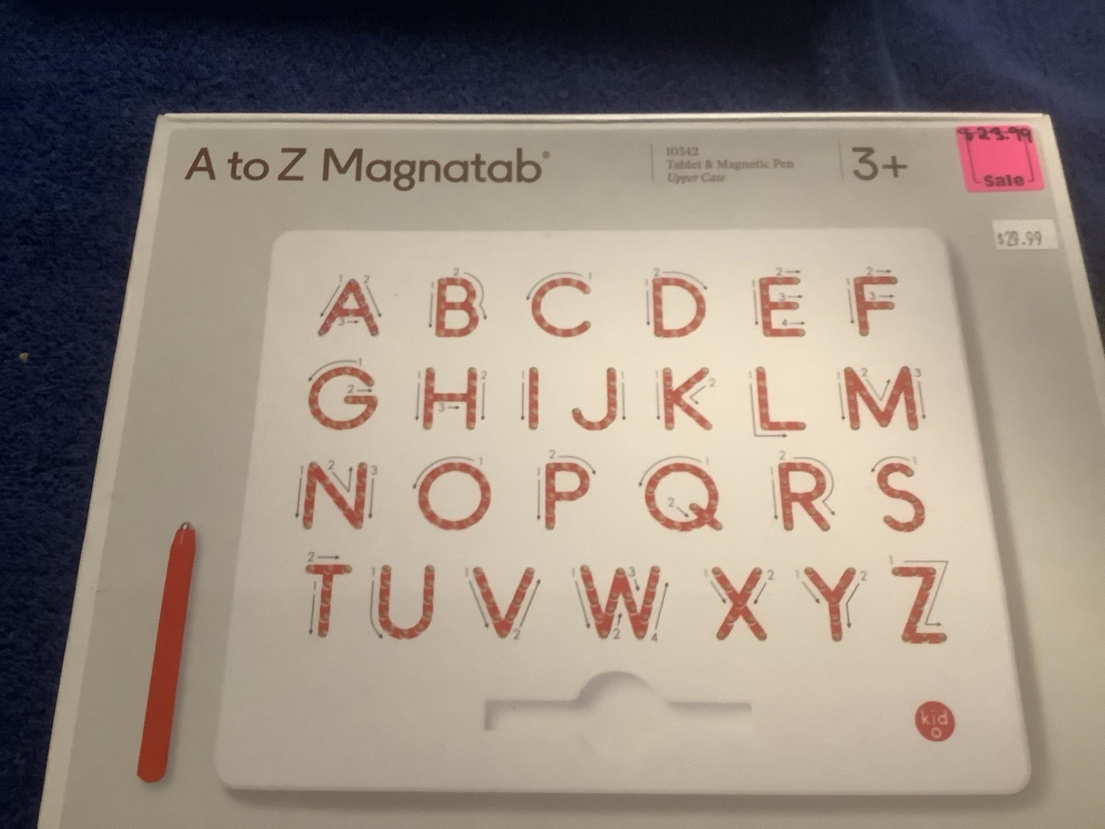 Magnatab A to Z Uppercase White Educational Learning Toy