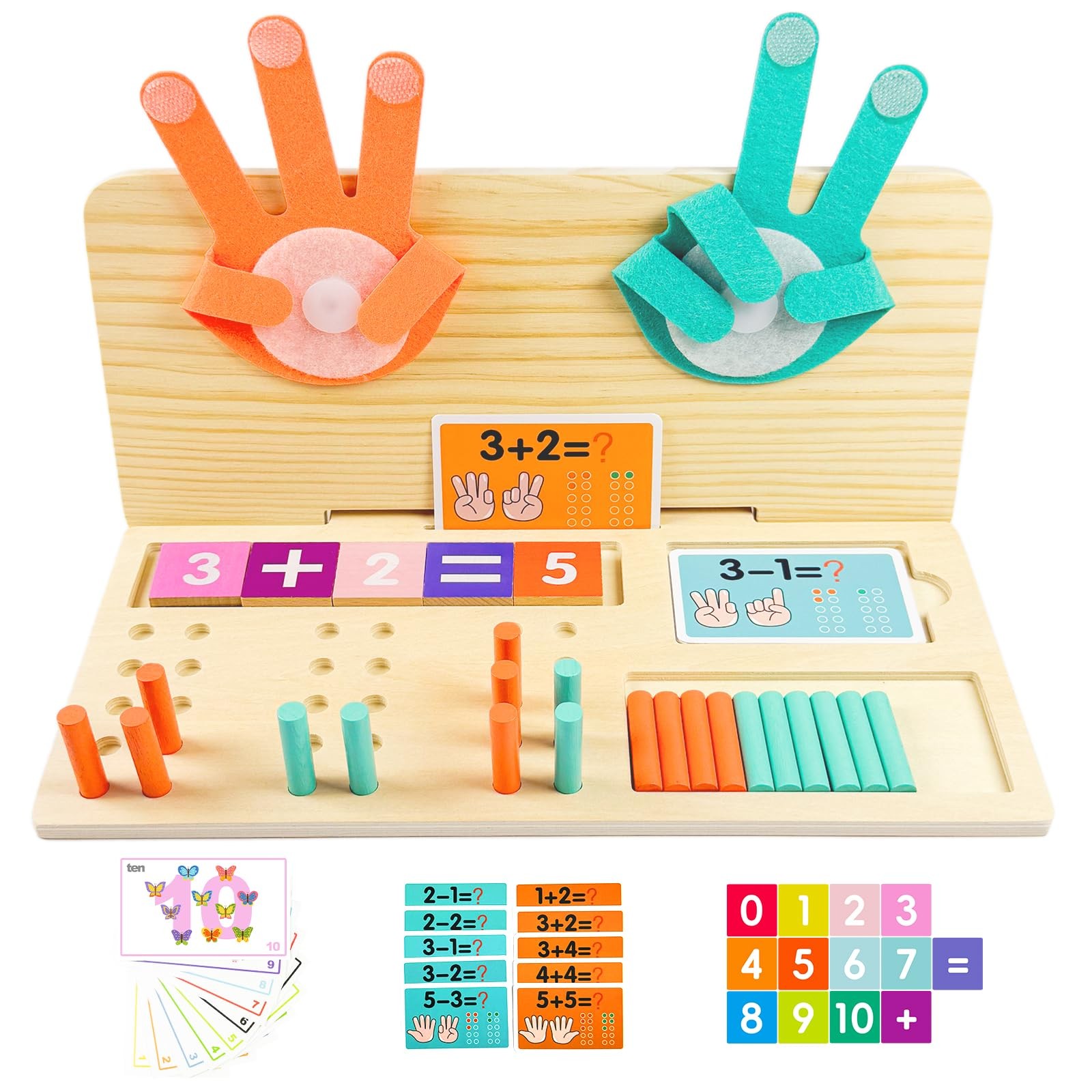 twivah Learning Toys 3-5, Educational with Number Flash Card for Medium