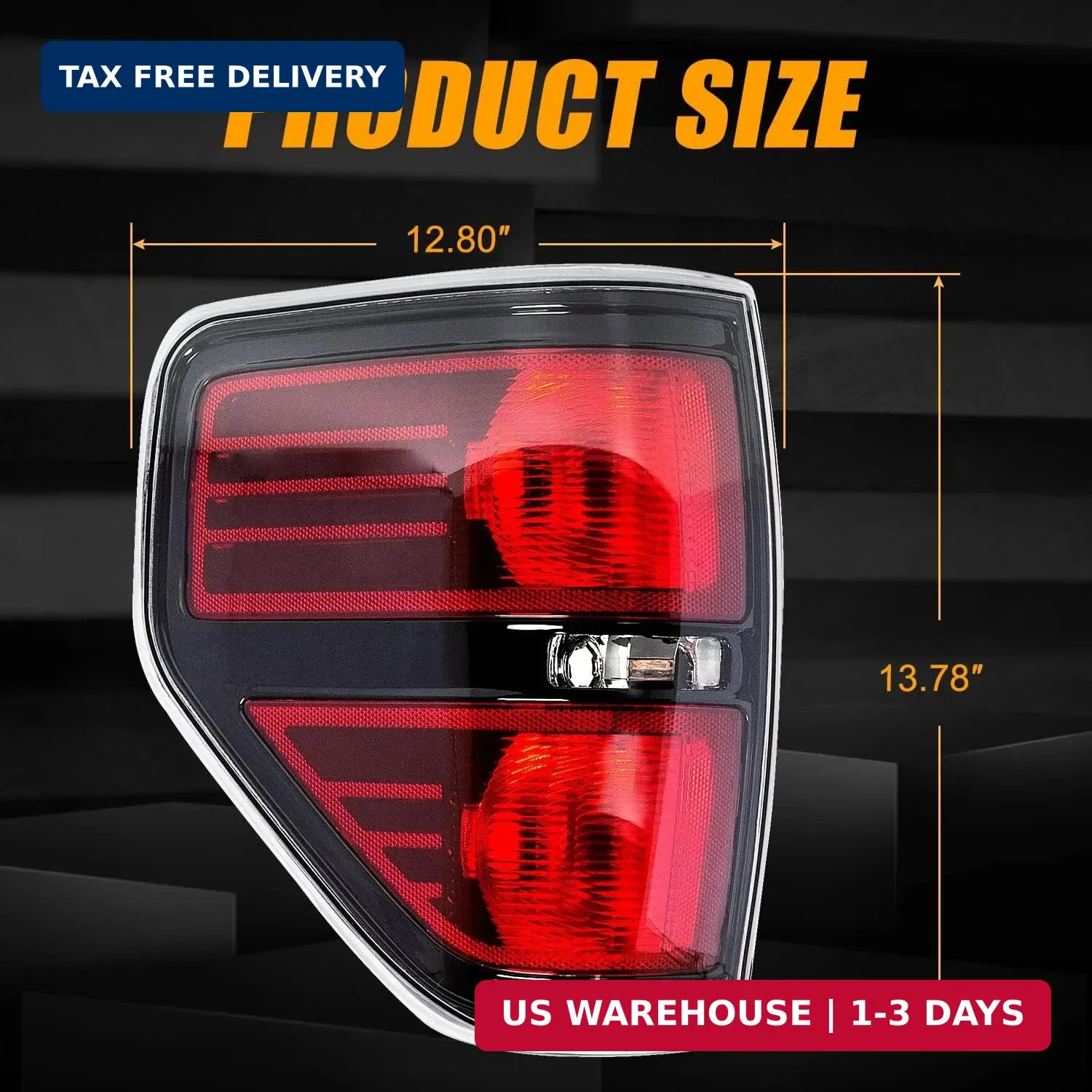 RANSOTO Tail Light Compatible with Ford F150 F-150 2009 2010 2011 2012 2013 2014