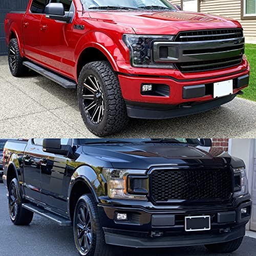 Pair Left Right Front Bumper Guards Pads Inserts End Caps Cover Trim Grill