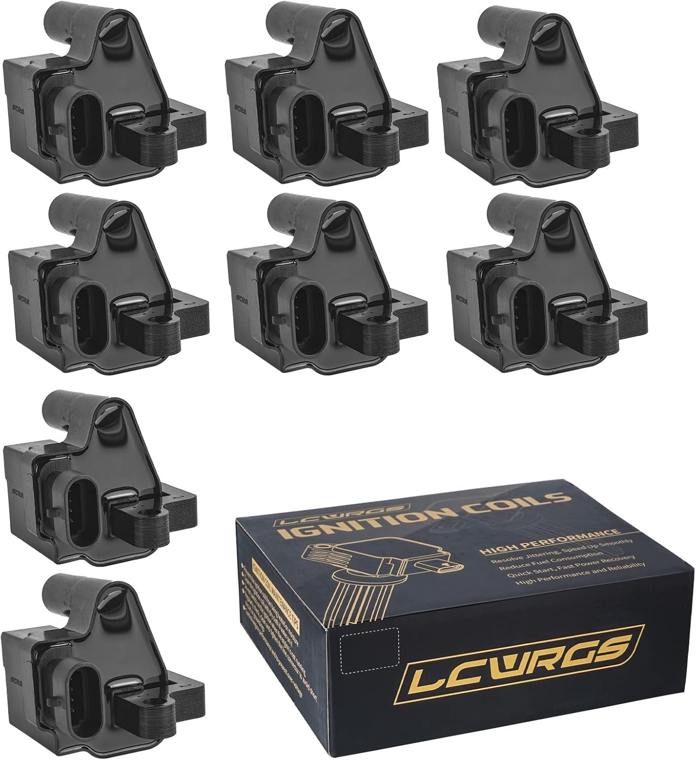 8 Square Coils For Chevy 4.8 5.3 6.0 UF271