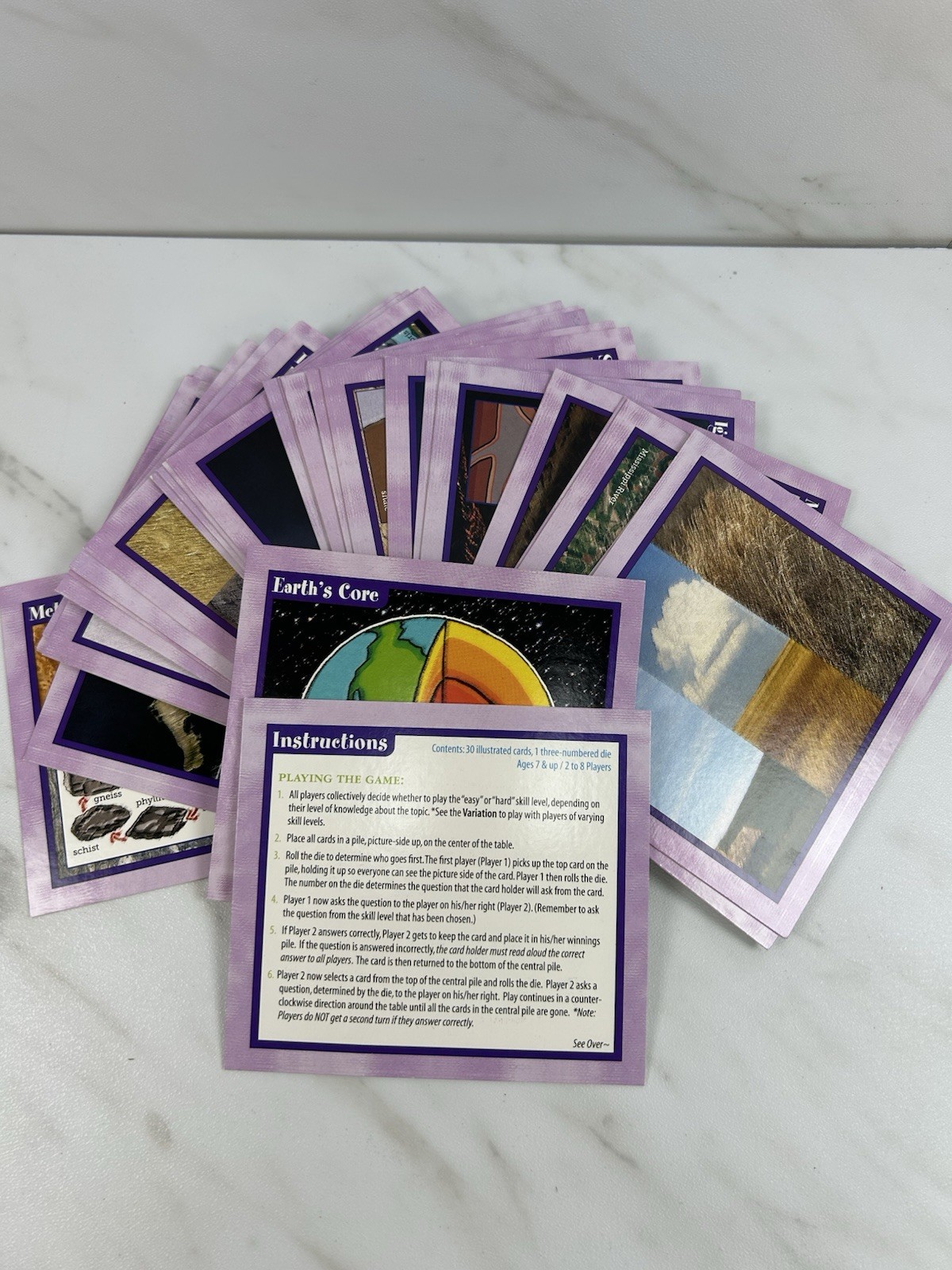 Professor Noggins Earth Science Card Game Ages 7 and Up Educational Learning Fun