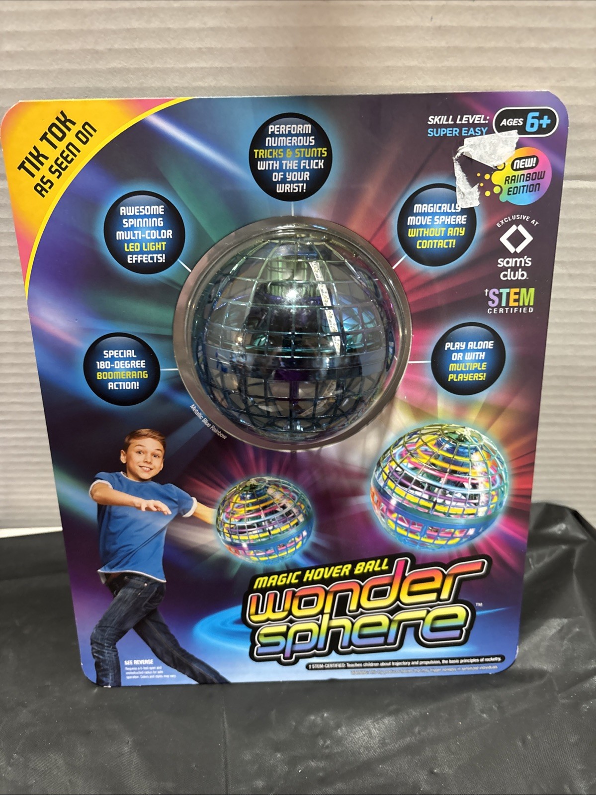 NEW! Wonder Sphere Magic Hover Ball, Rainbow Edition, STEM Certified Toy Ages 6+