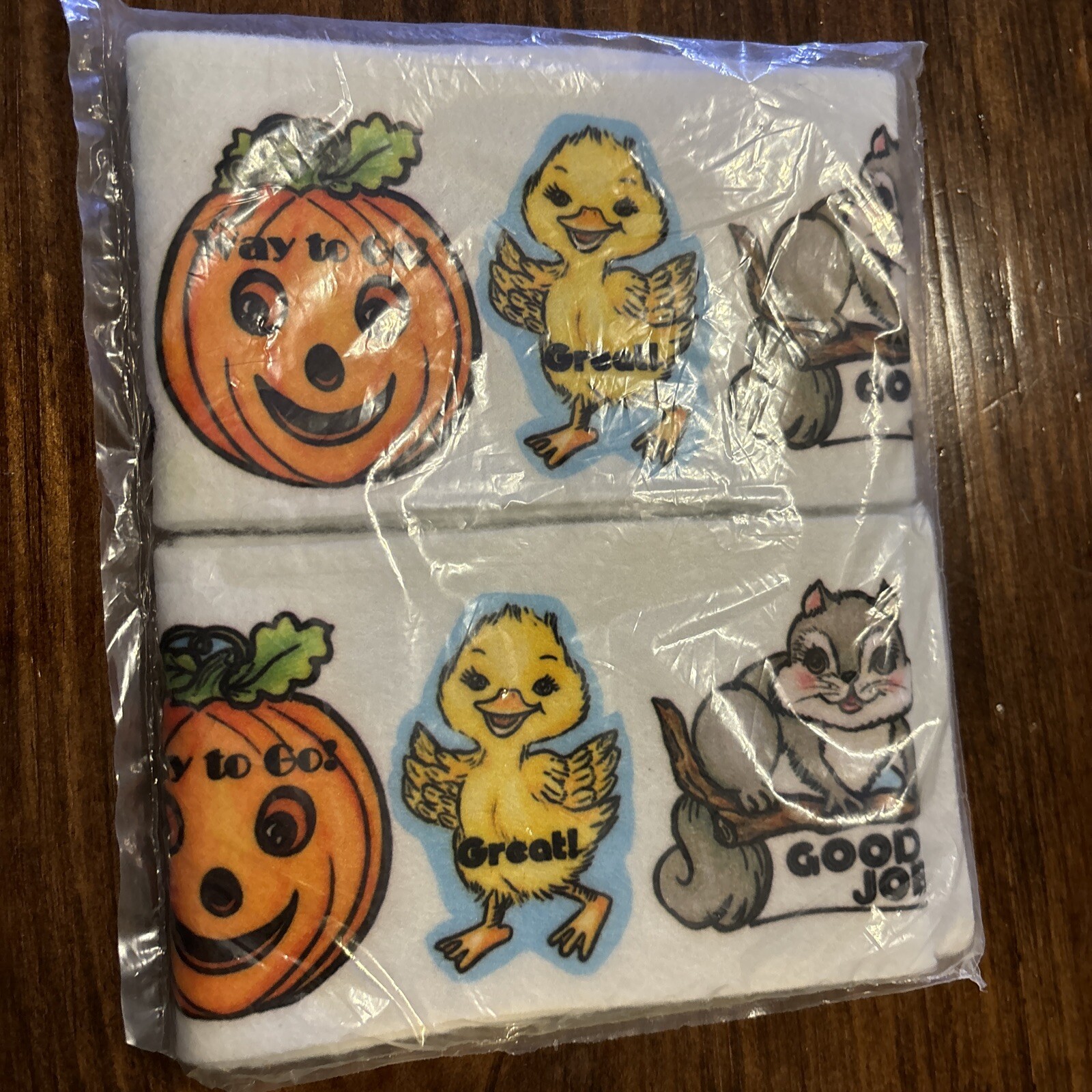 Story Teller Time Felt Board Cutouts NEW Uncut Vintage 90s Pumpkin Duck Bear