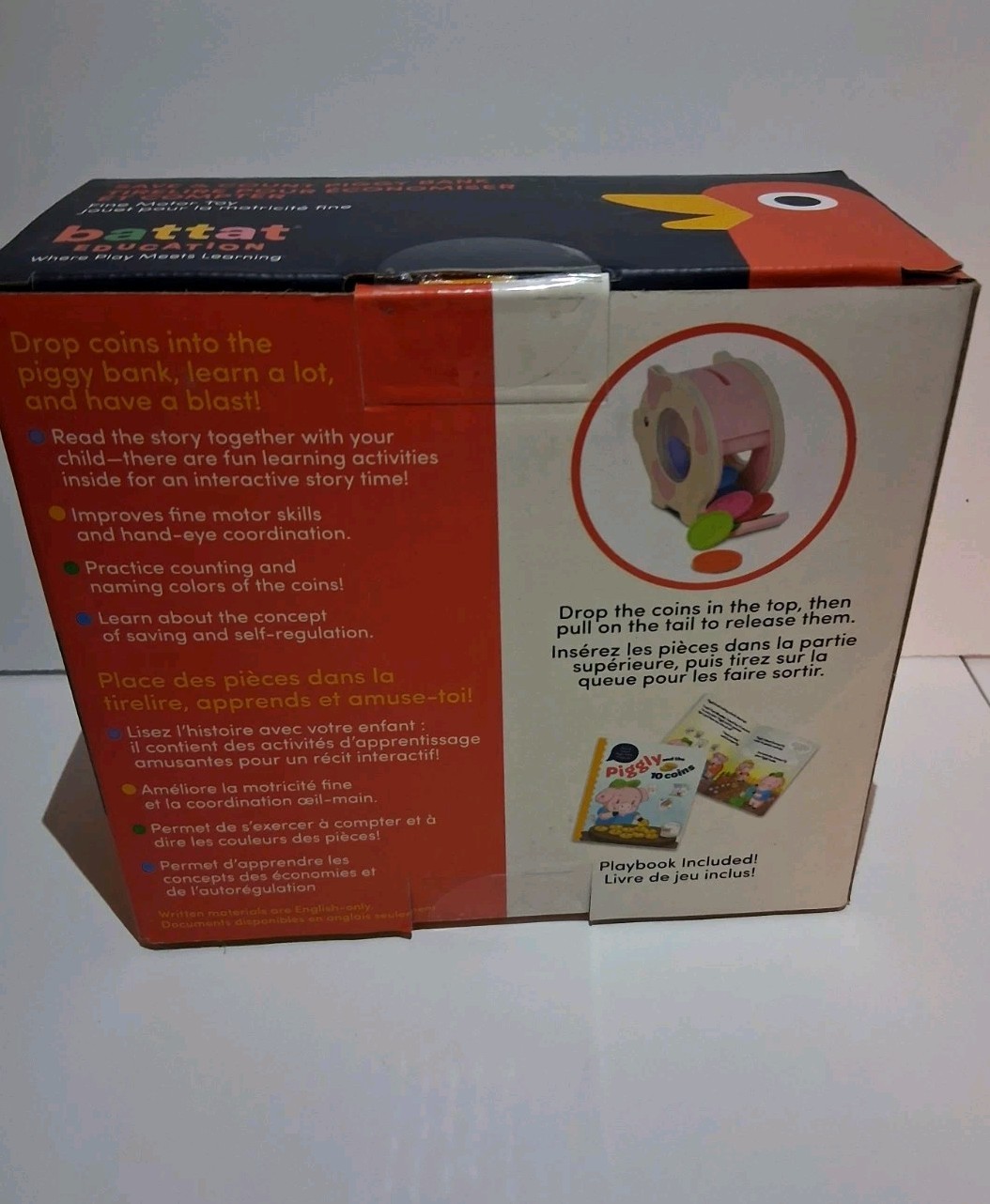 Battat Education Save & Count Piggy Bank NIB 18m+ Homeschool Montessori Play
